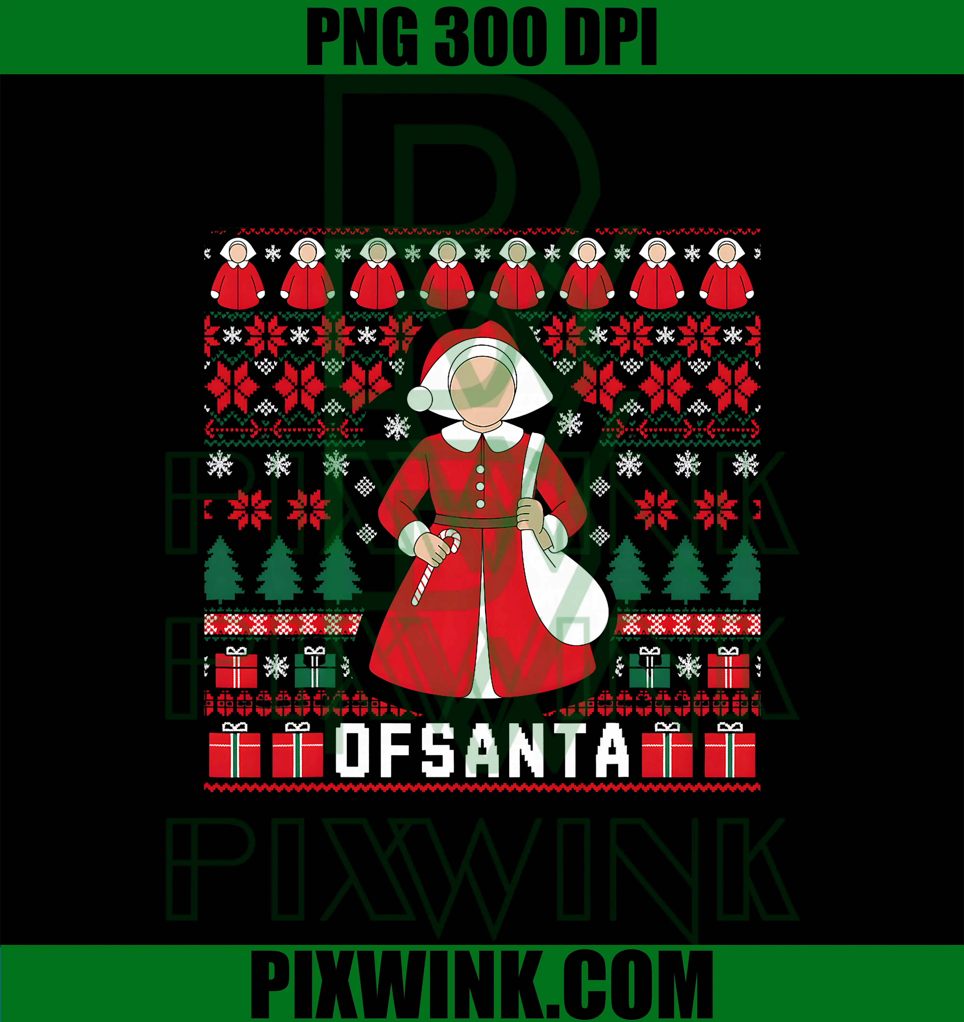  OFSanta PNG, Christmas Funny Holiday PNG