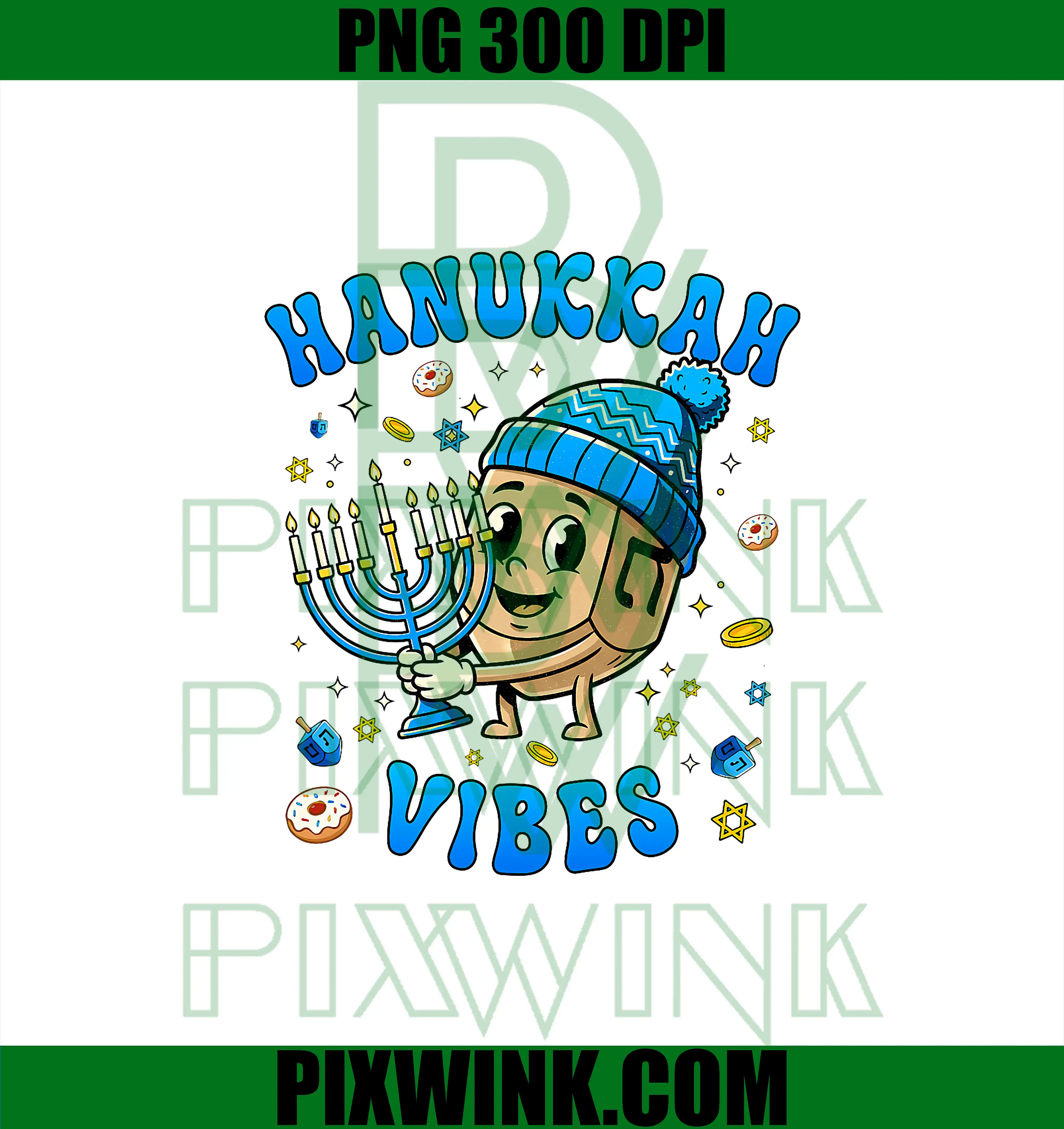 Happy Hanukkah PNG, Jewish Funny Chanukah PNG