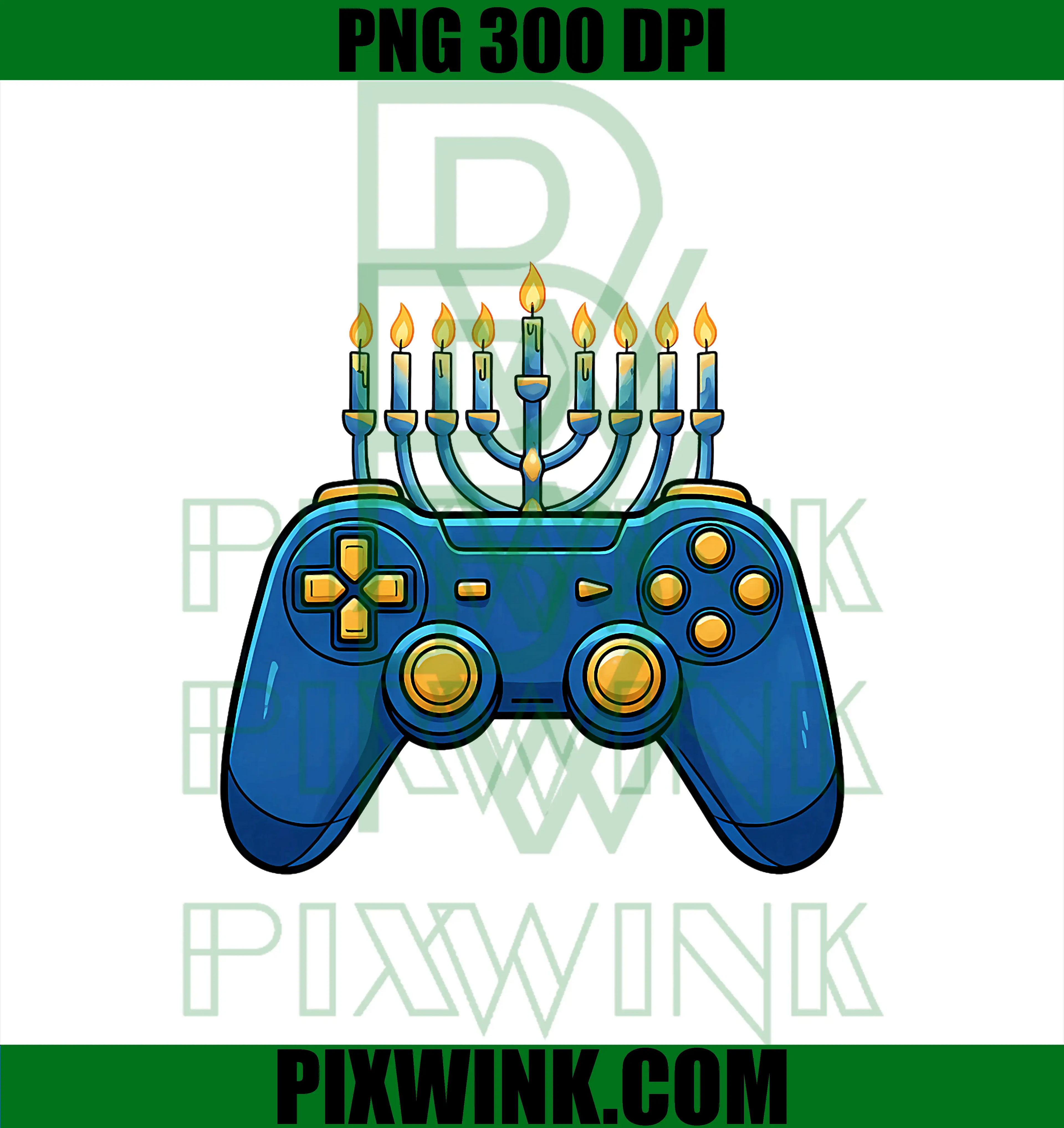 Happy Hanukkah Video Game PNG, Chanukah Gamer PNG