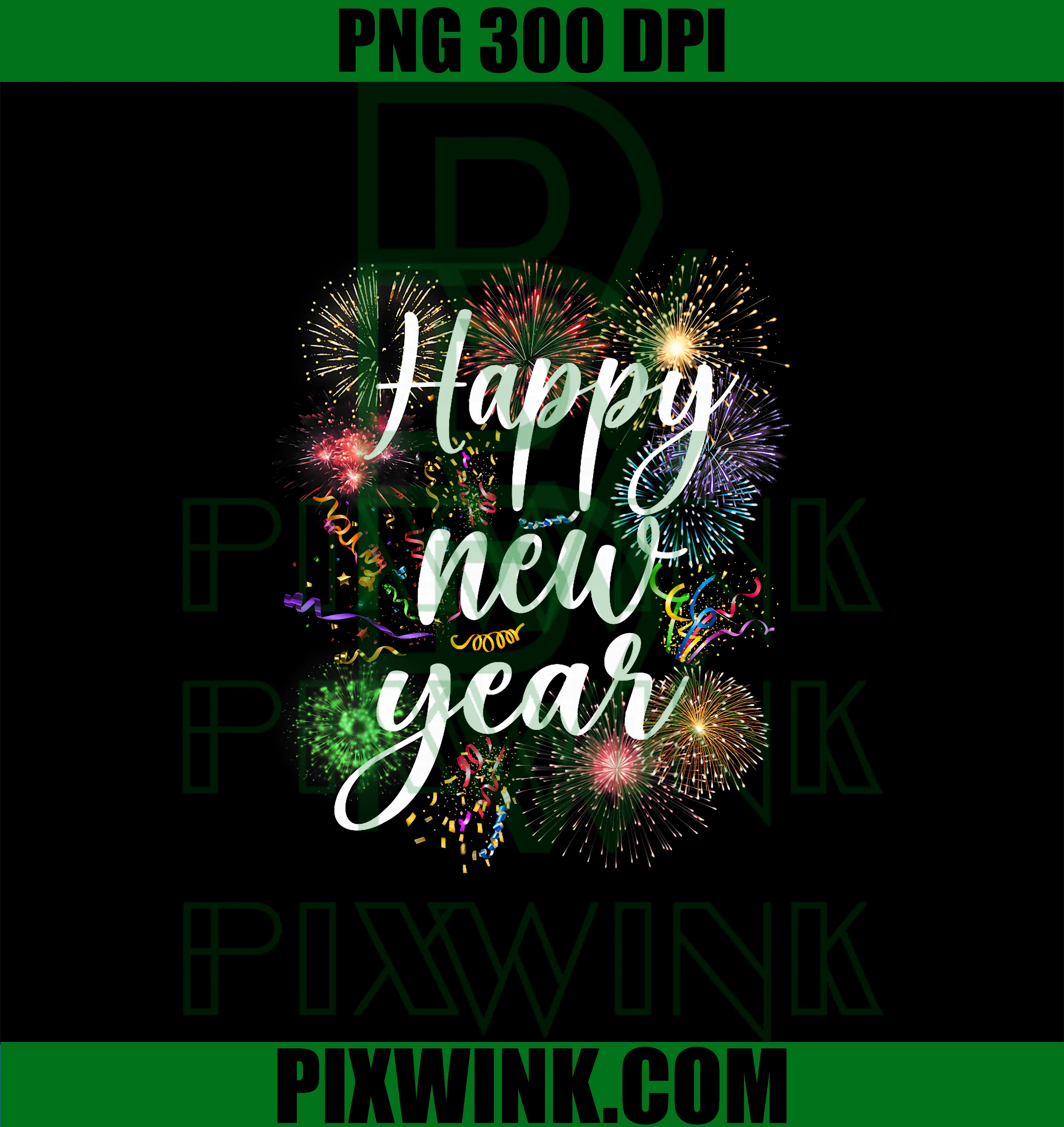 Happy New Year 2026 Fun PNG, Firework Family Matching PNG