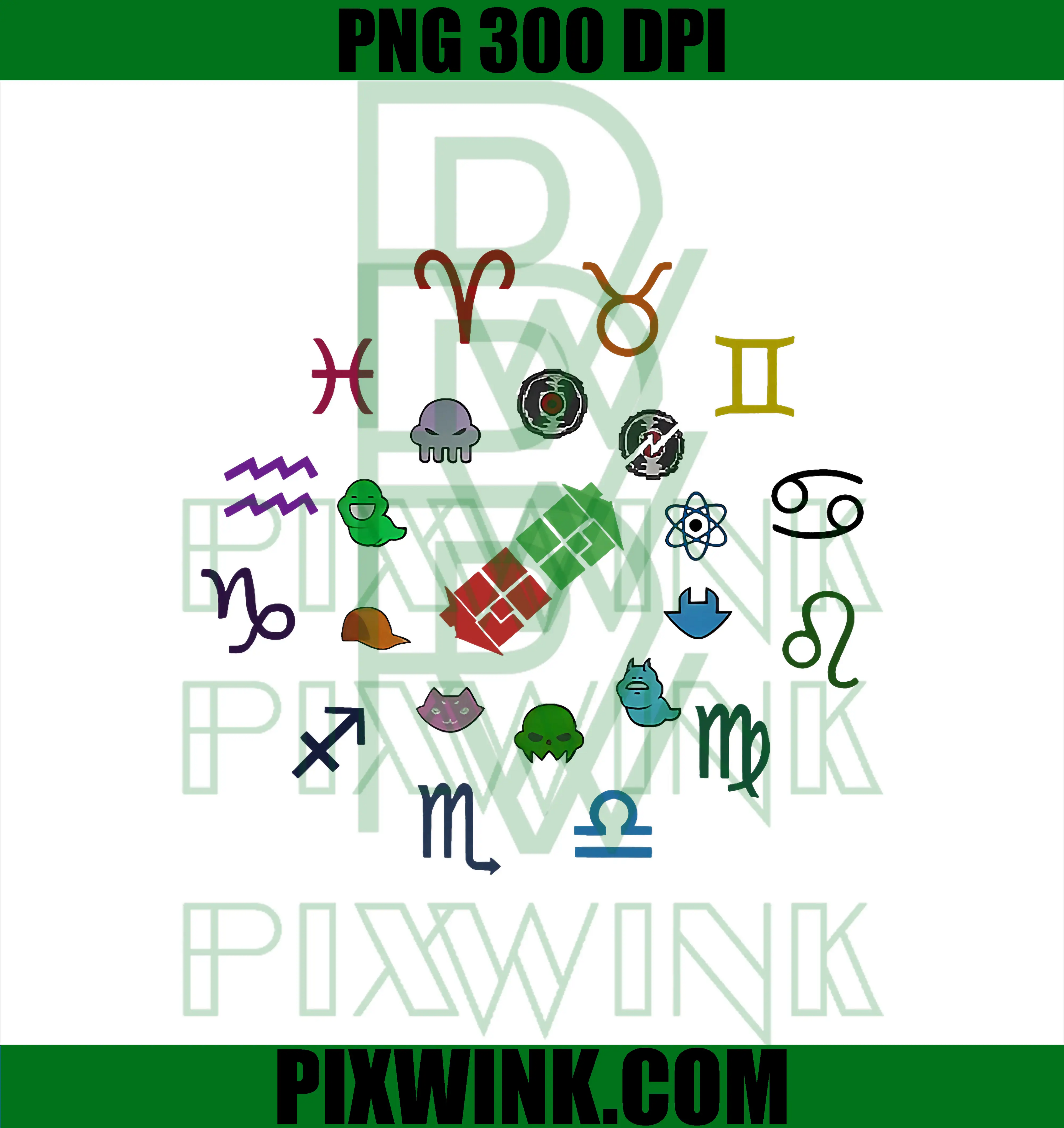 Homestuck Emblems Zodiac PNG, Signs Funny PNG
