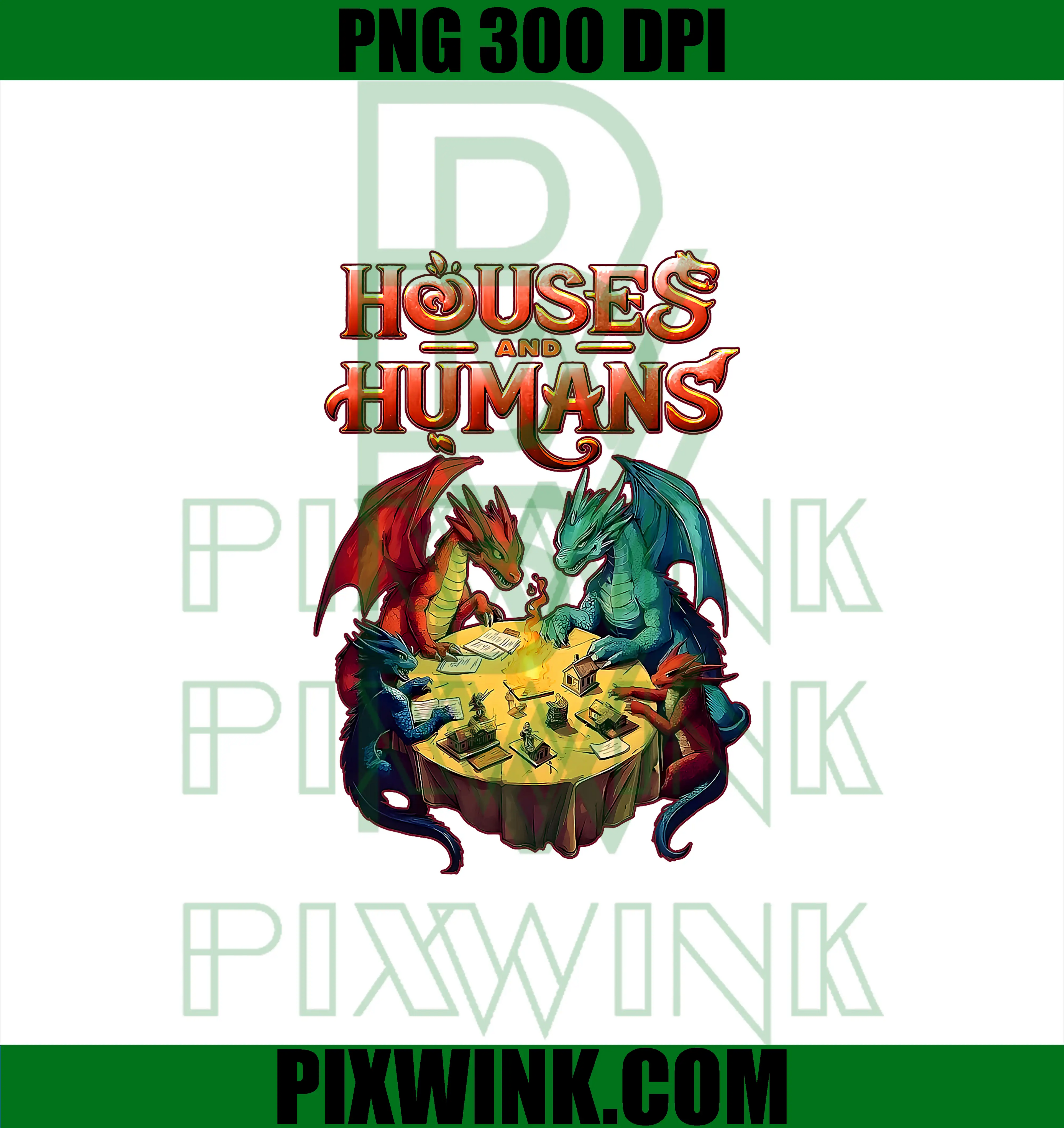 Houses and Humans Dragons PNG, Funny Video Games PNG