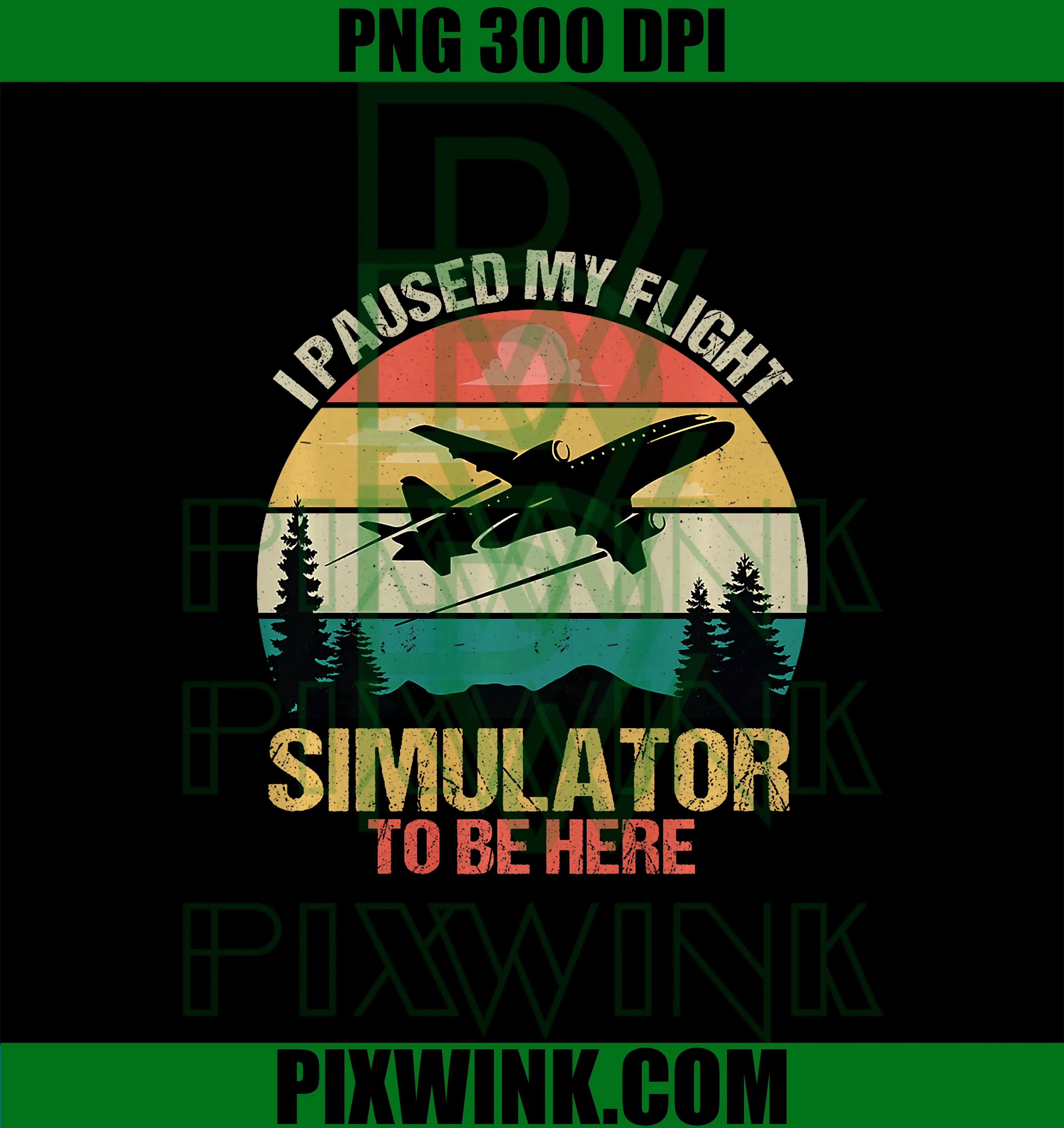 I Paused My Flight Simulator to Be Here PNG, Propeller Airplane PNG