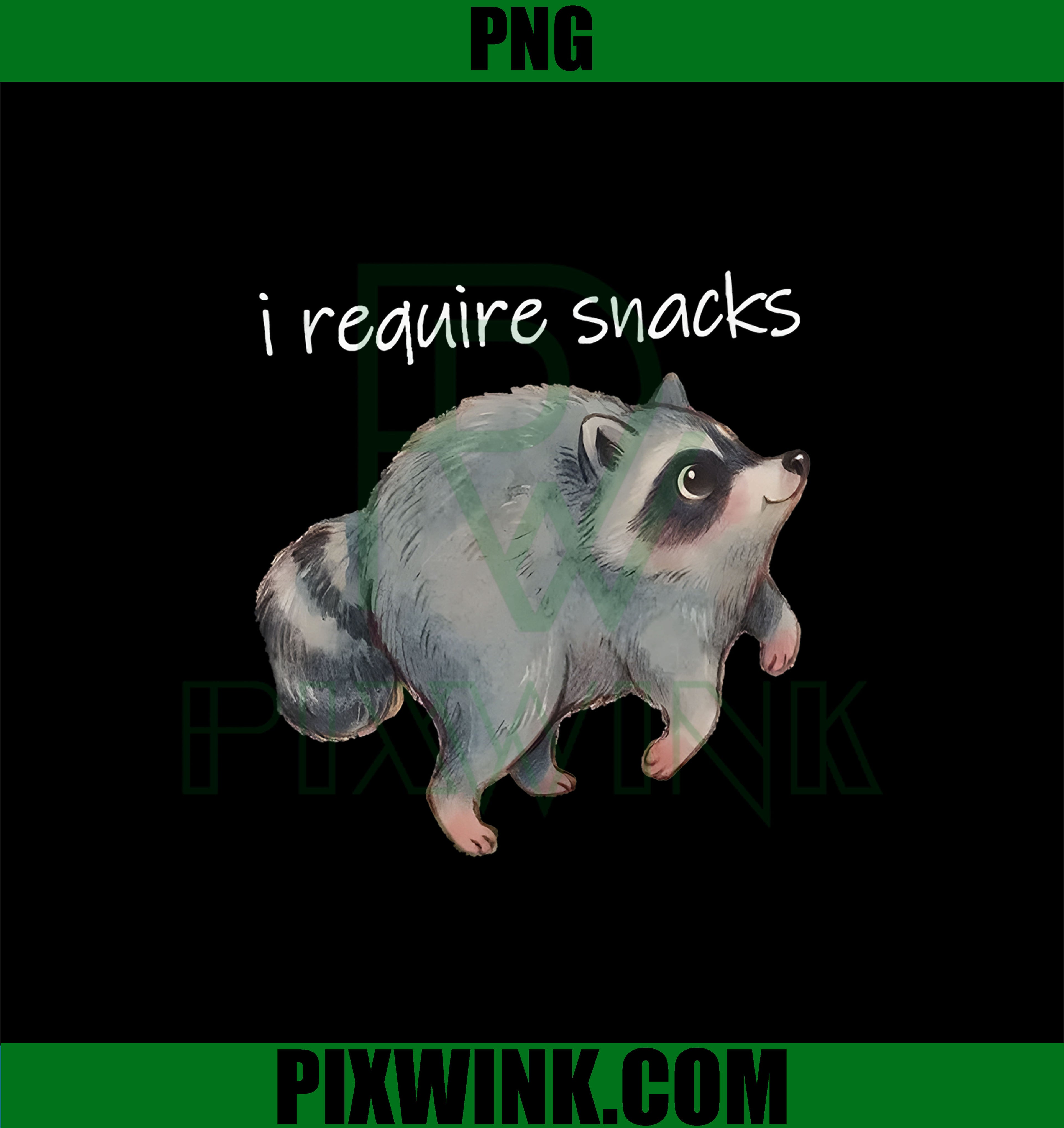 I Require Snacks PNG, Goblincore Snack Lover PNG