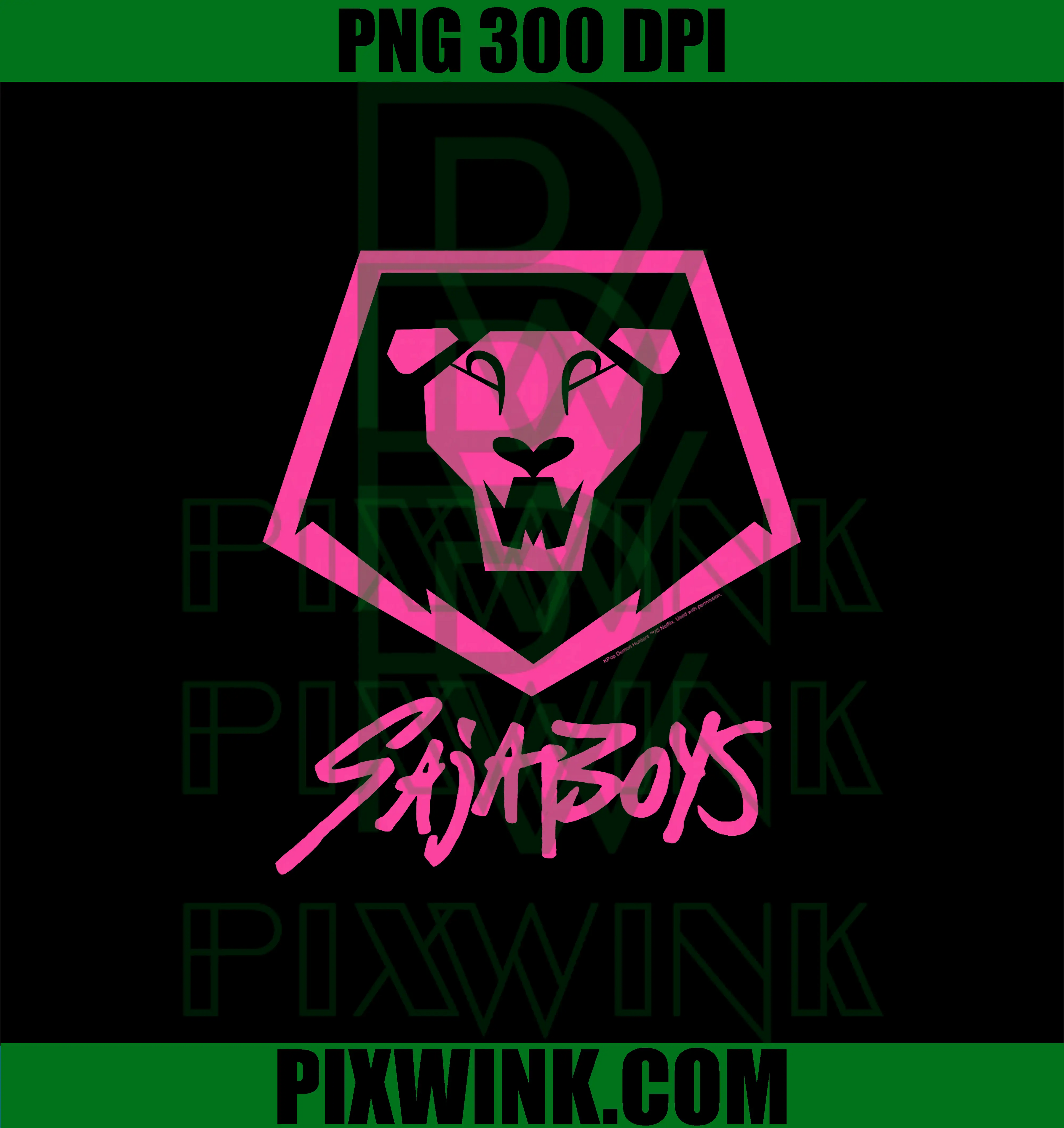 Saja Boys Lion Logo PNG, Kpop Demon Hunters PNG