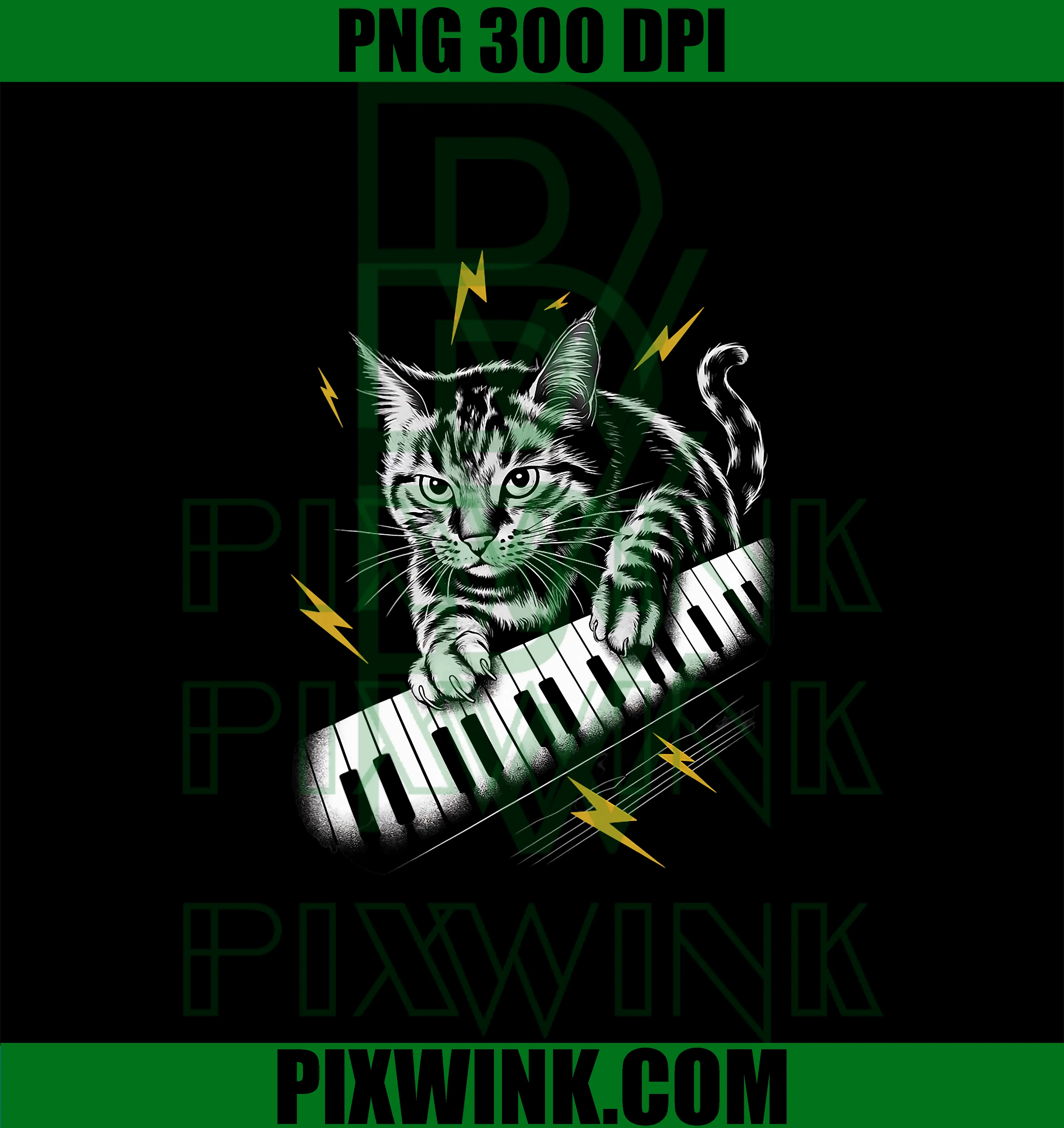 Musik Cat Playing Piano PNG, instrument on Cat Pianist PNG
