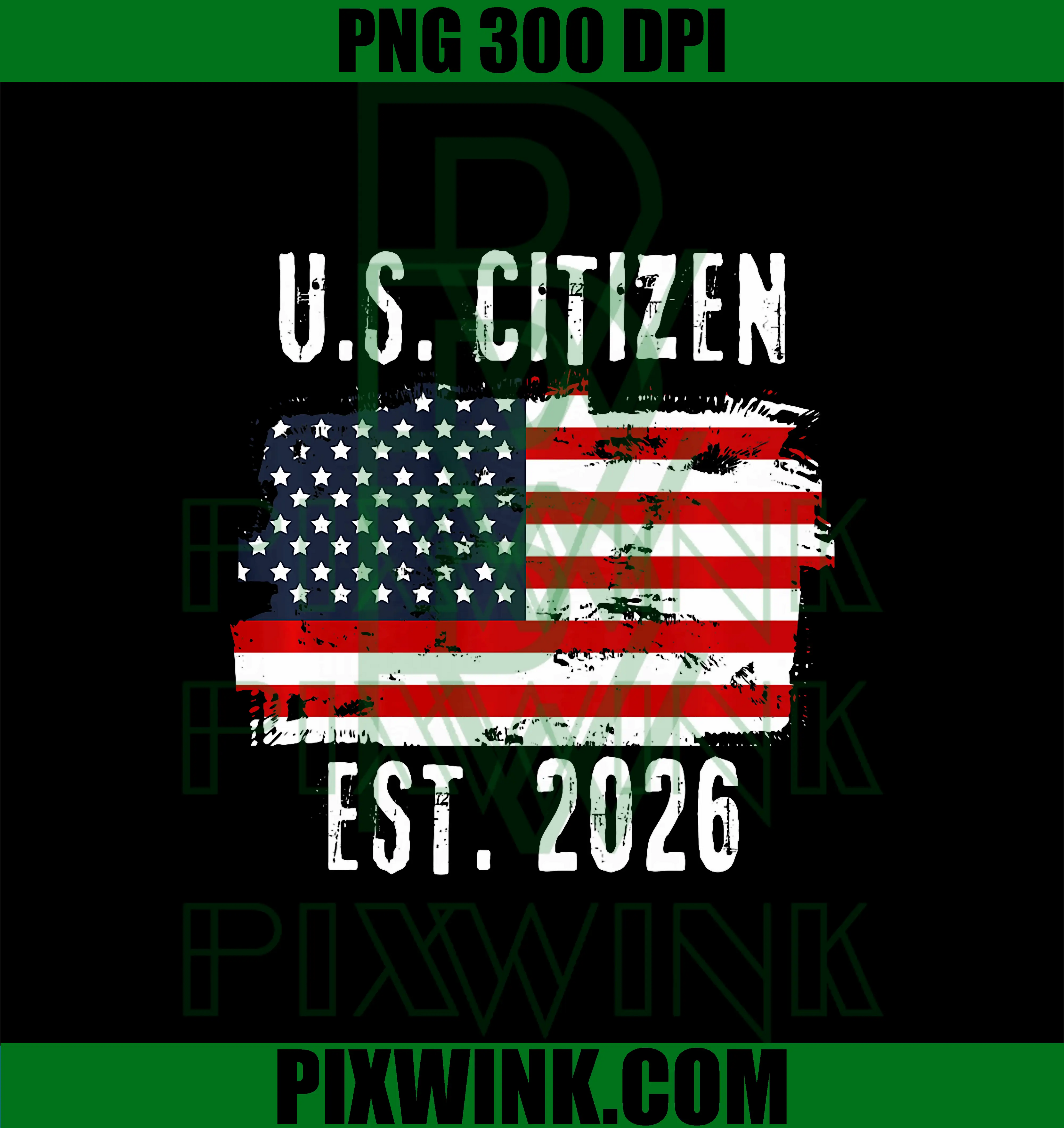 New US Citizen Est 2026 PNG, American Immigrant Citizenship PNG