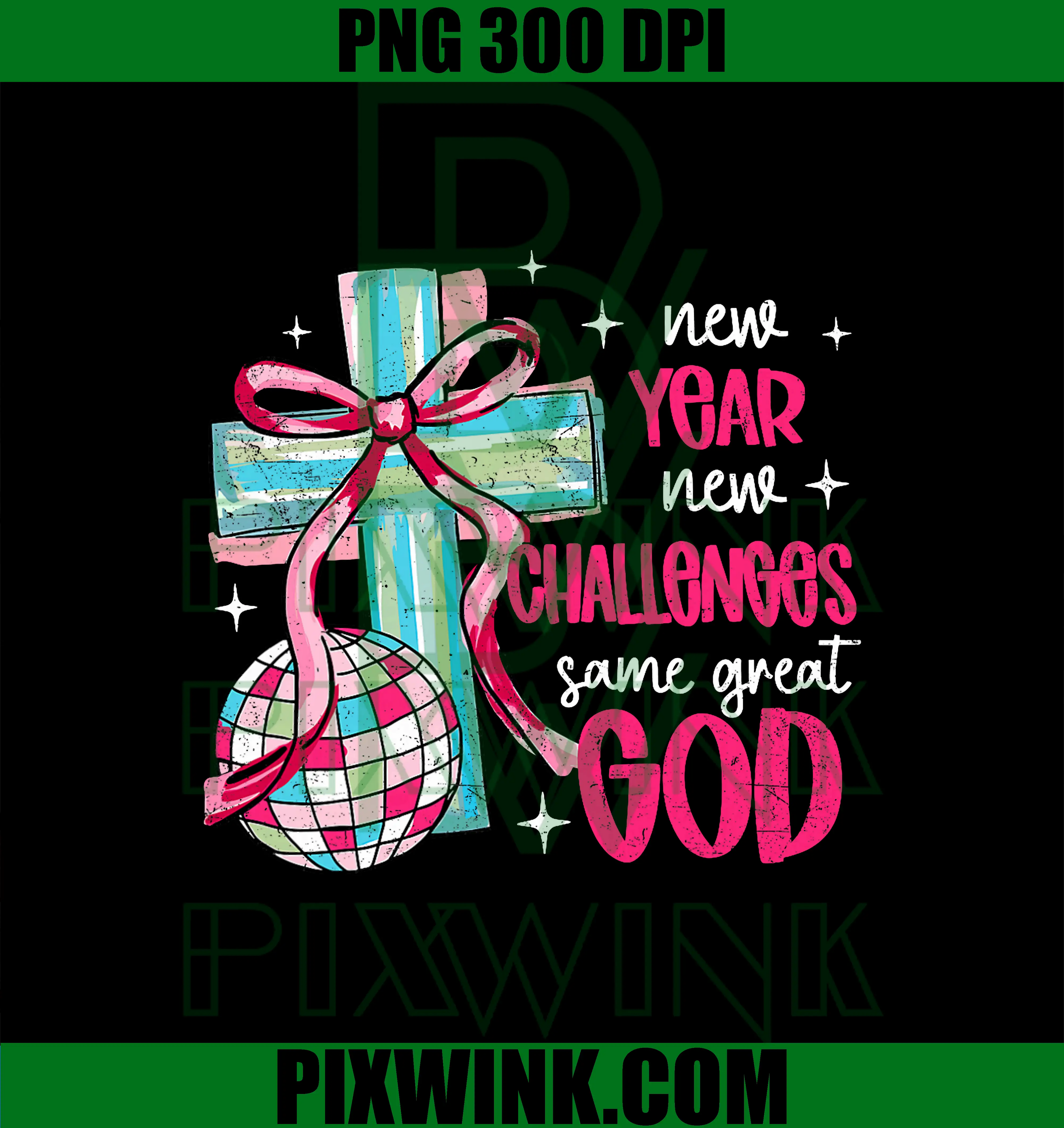 New Year New Challenges Same Great God PNG, Happy New Year PNG