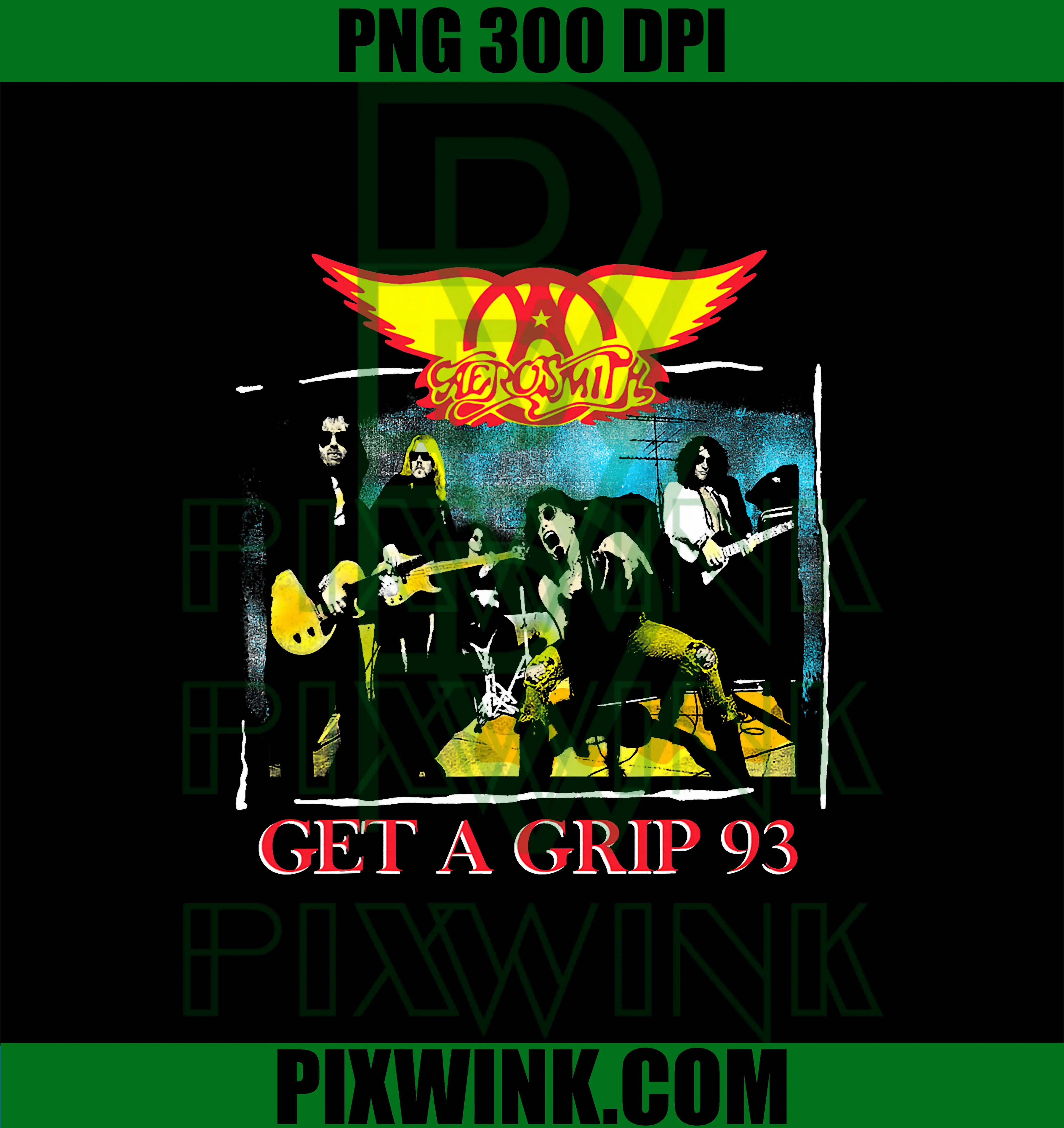 Get A Grip 93 PNG, Official Aerosmith PNG