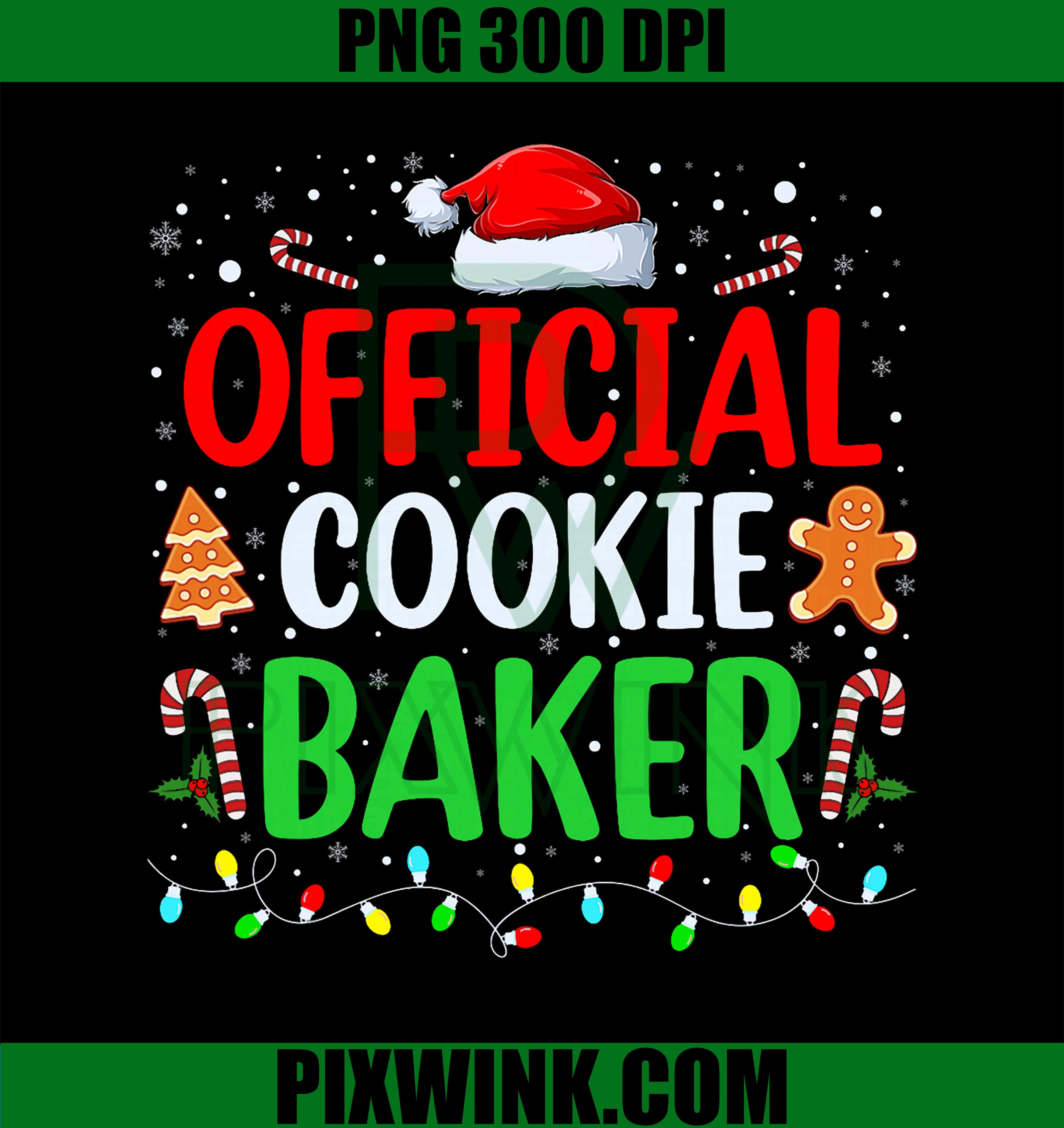 Official Cookie Baker PNG, Funny Christmas PNG