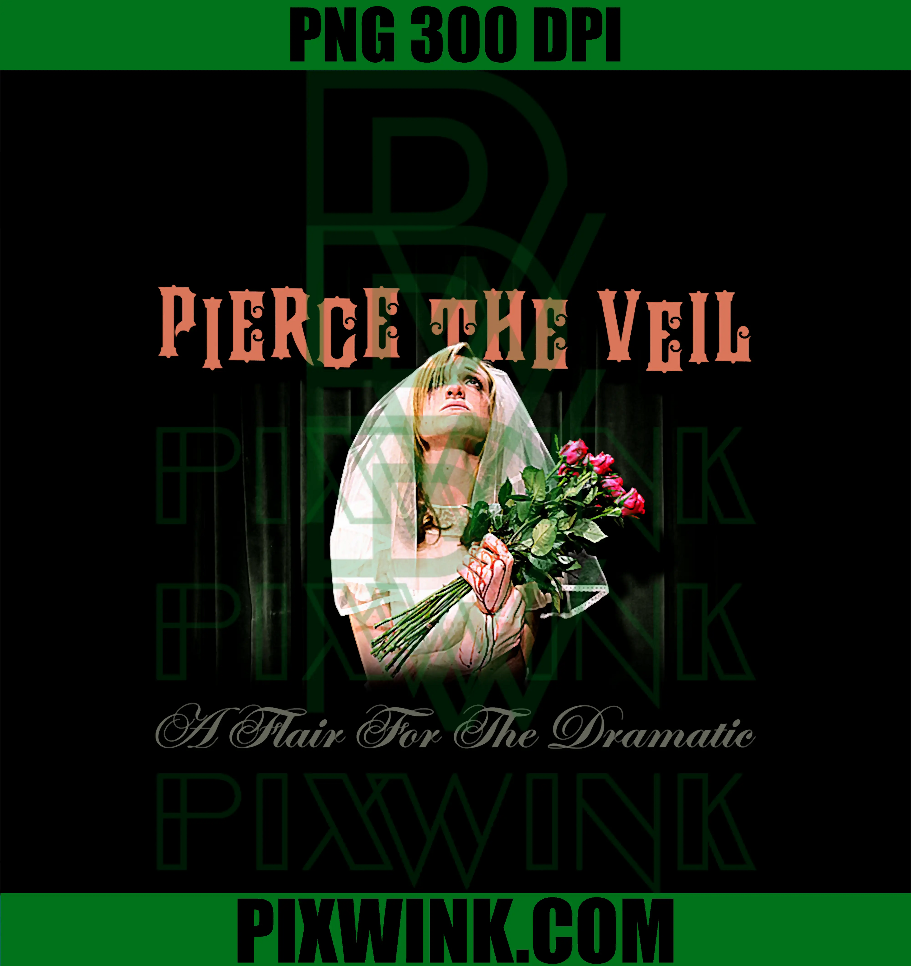 Official Pierce The Veil PNG, Dramatic Flair Bride PNG