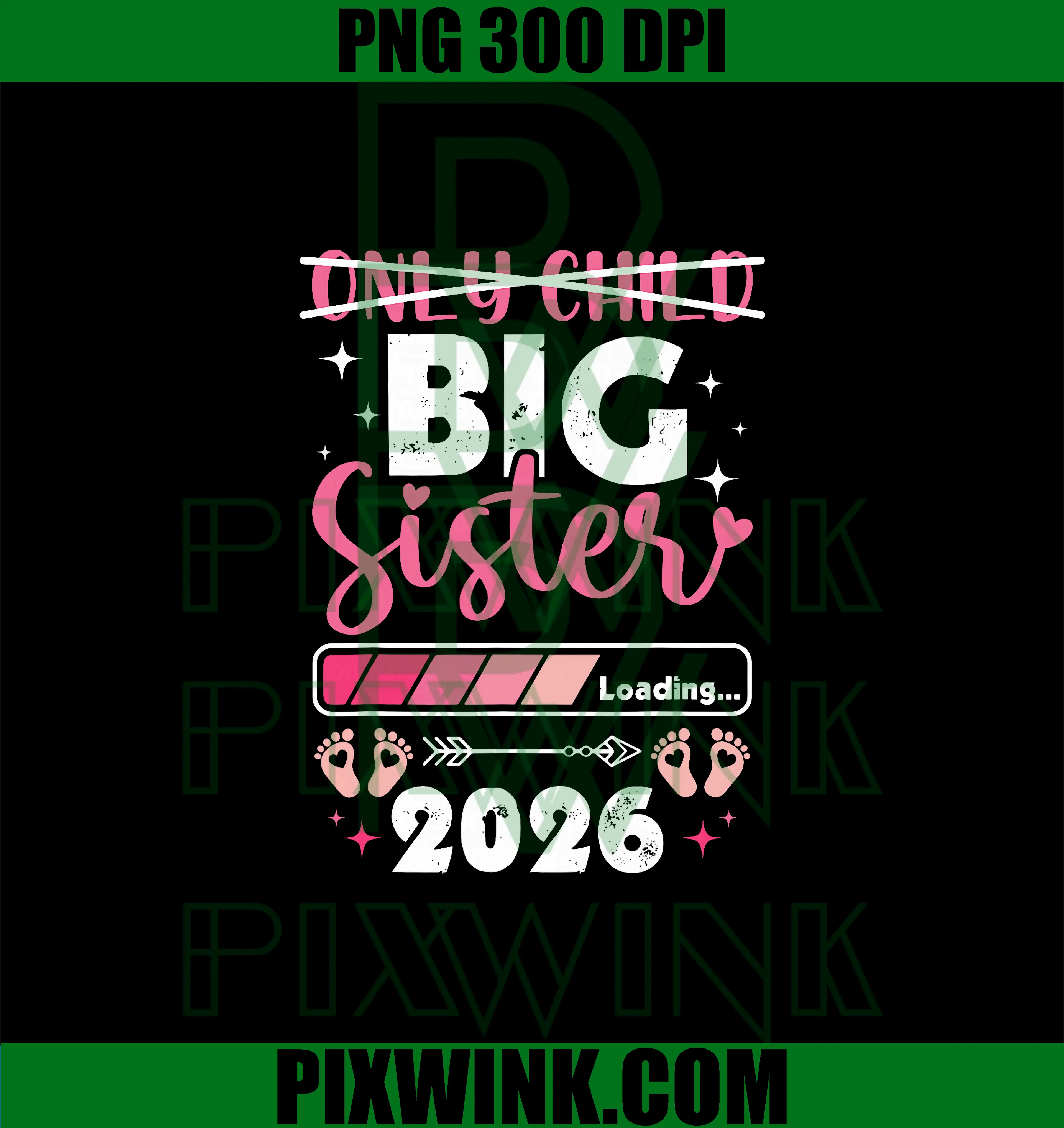 Only Child Expires 2026 PNG, Promoted to Big Sister Finally PNG