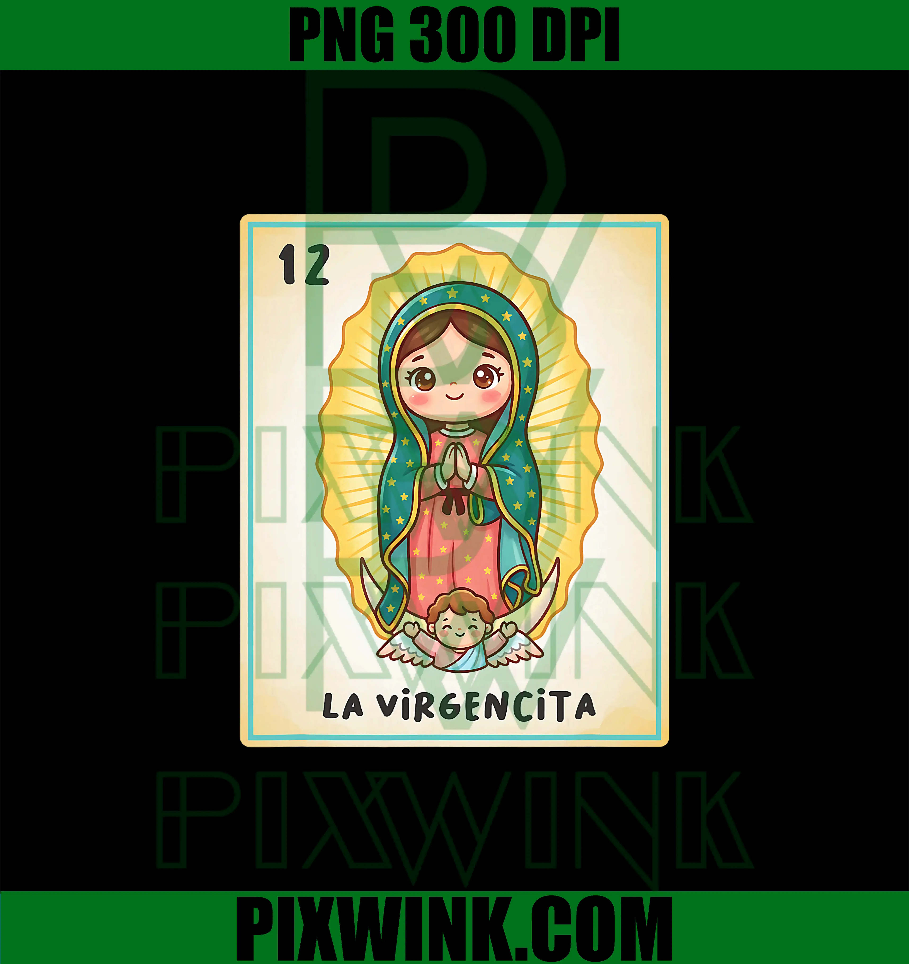 La Virgencita PNG, Our Lady of Guadalupe PNG