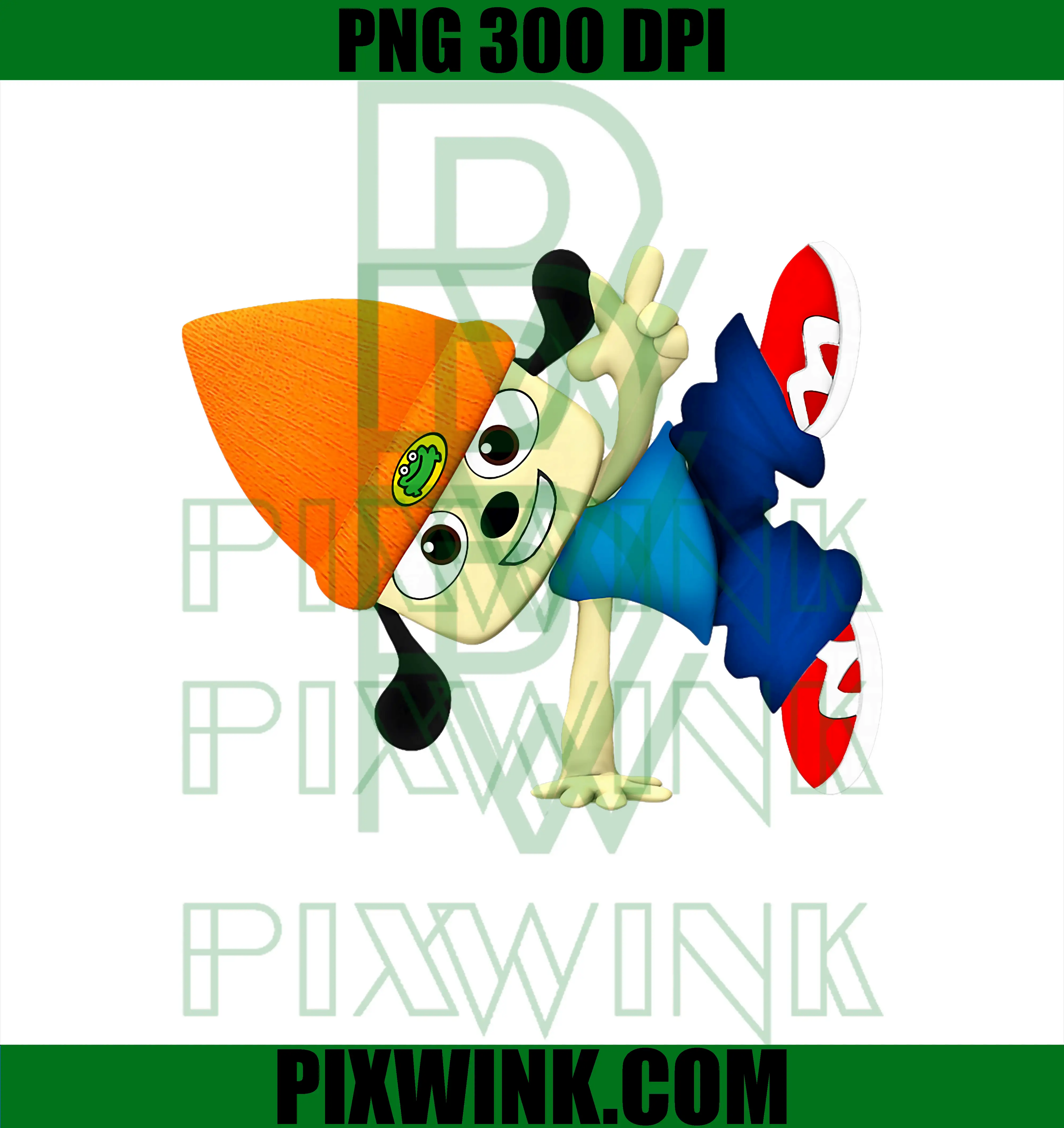 Parappa The Rapper PNG, Retro Hip Hop Cartoon Game Character PNG ...