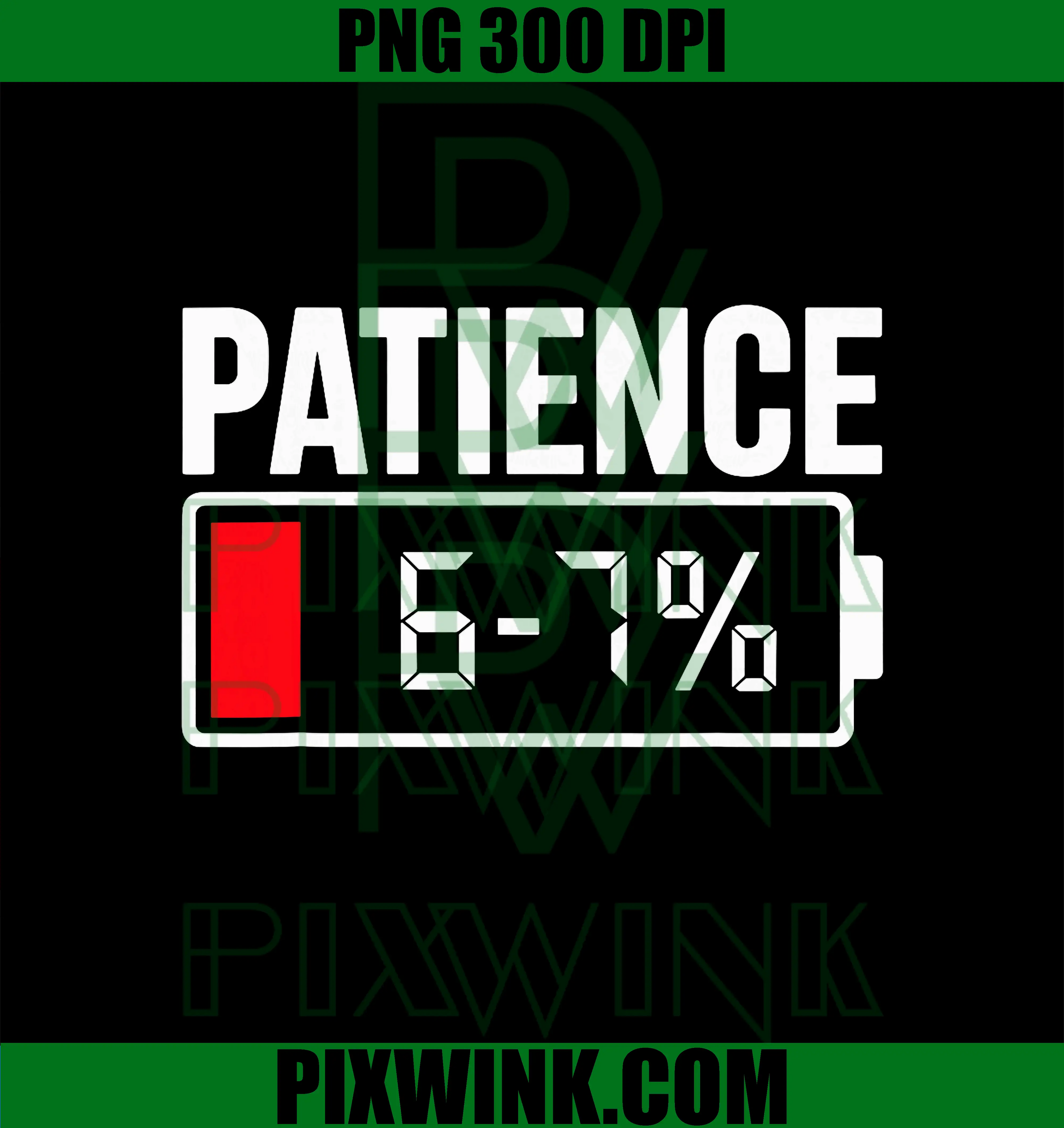 Patience Low Energy 6 7 PNG, Meme Battery Gen Alpha Sarcastic PNG