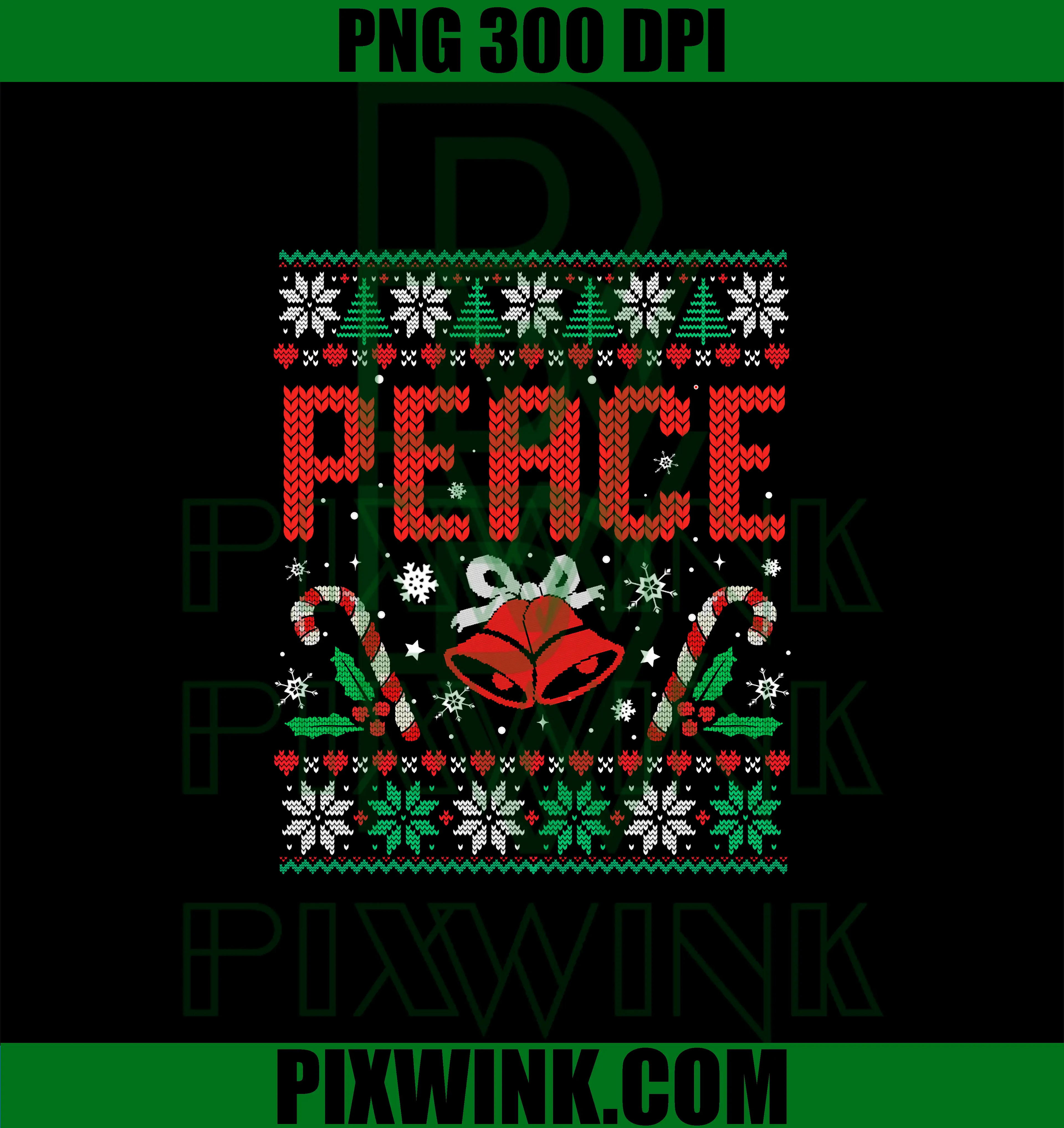 Peace I Come In Peace PNG, Couple Matching Christmas PNG