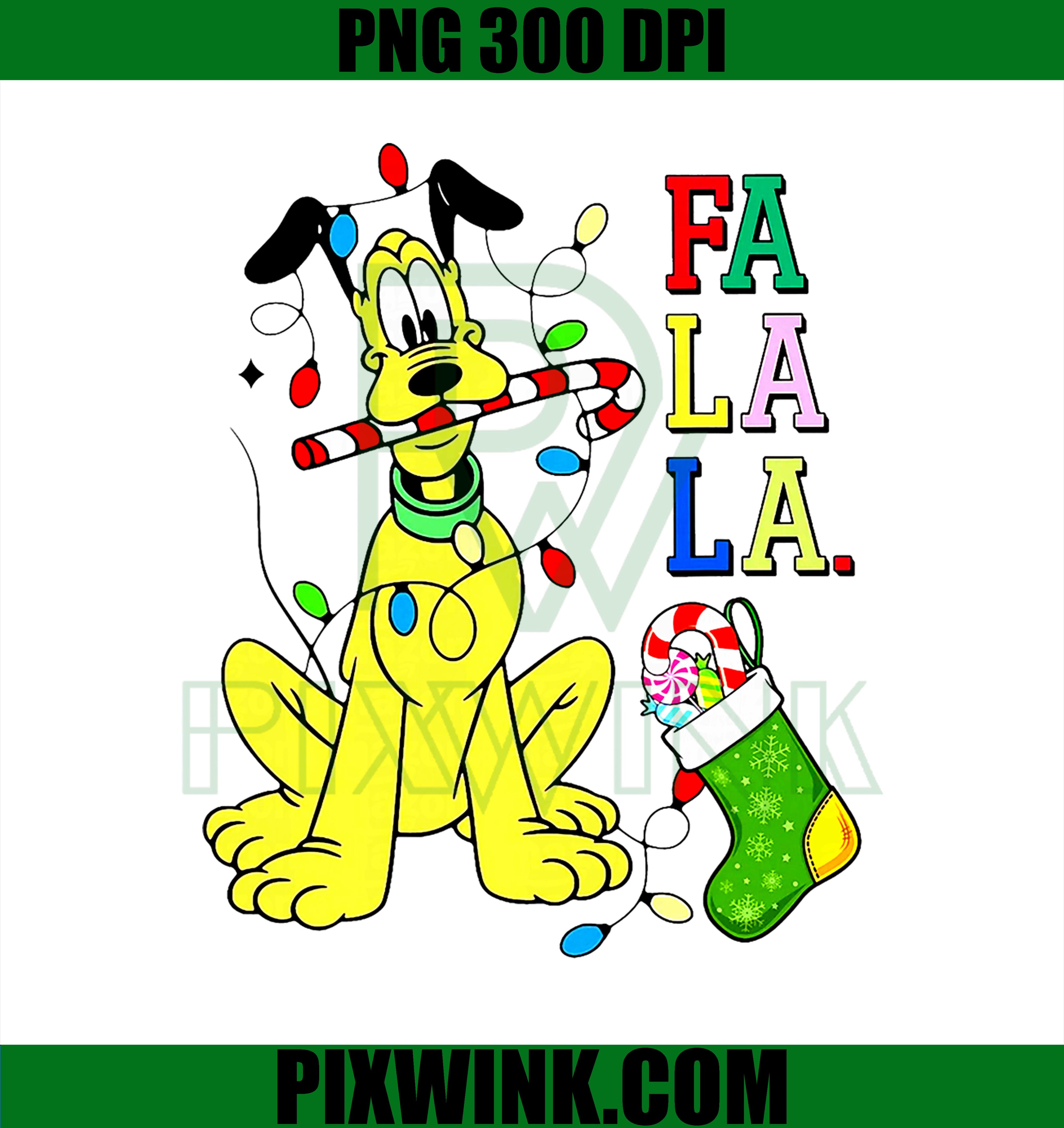 Pluto Christmas PNG, Cute Pluto La Fa FaPNG
