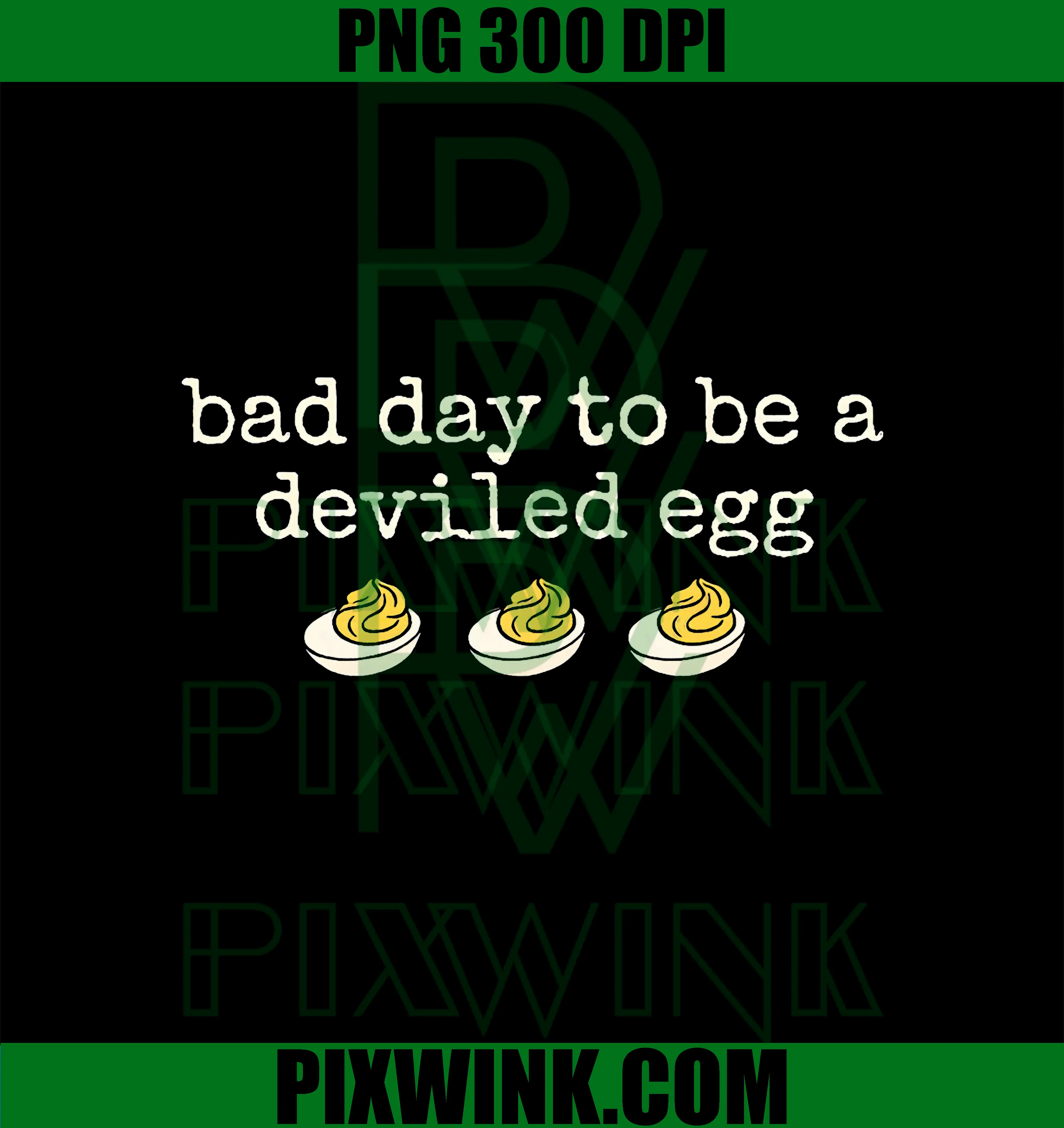 Dinner Bad Day to Be a Deviled Egg PNG, Retro Funny Thanksgiving PNG