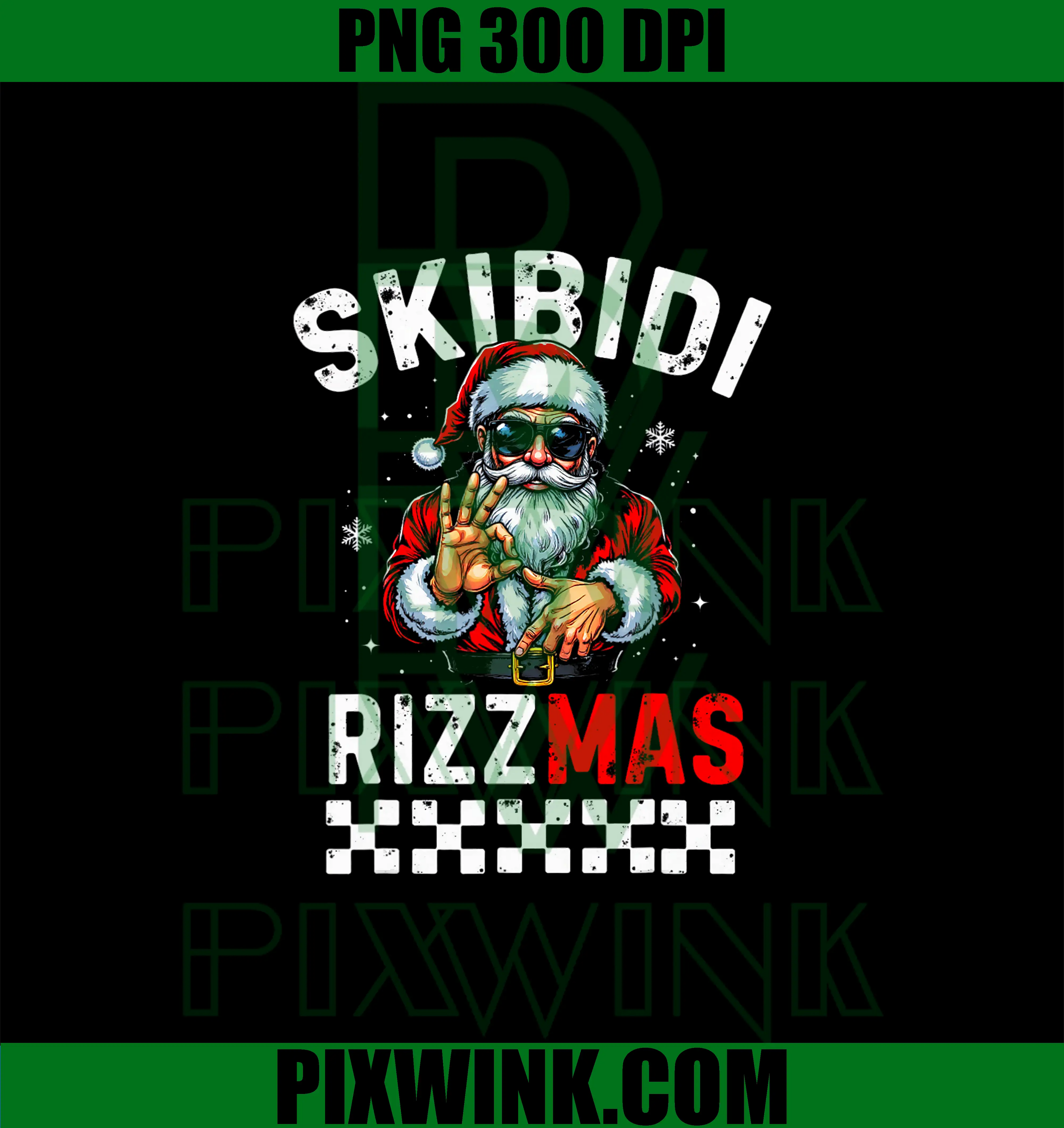 Skibidi Rizzmas 6-7 PNG, Rizz Christmas Santa 6 7 PNG, Funny Xmas PNG