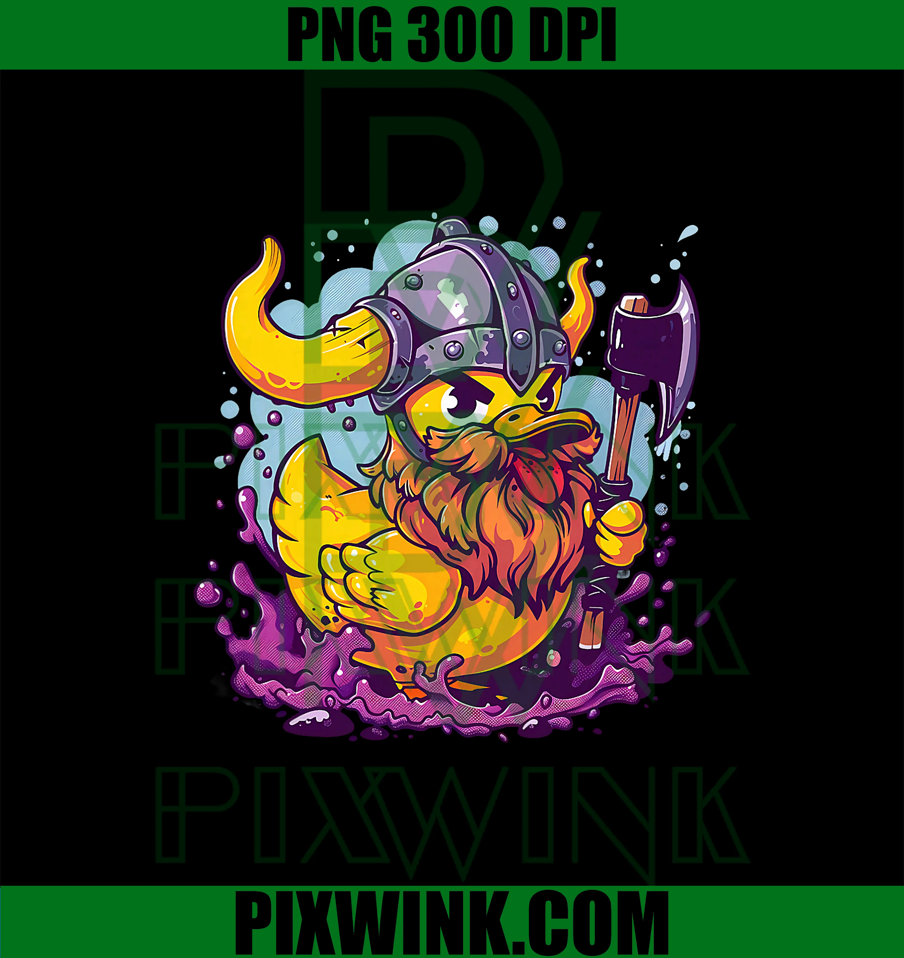 Rubber Duck PNG, Rubber Duckie Viking PNG 