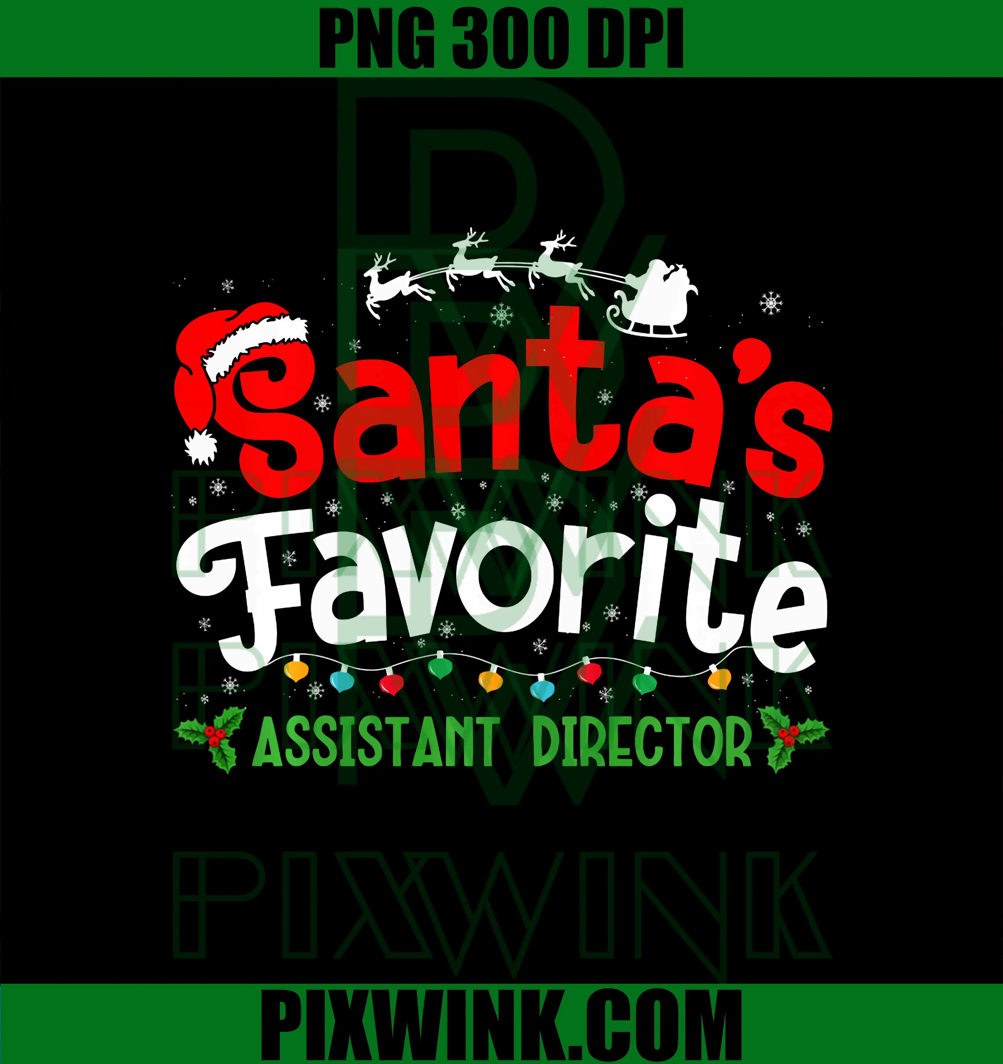 Santa's Favorite Assistant Director PNG, Christmas Party PNG