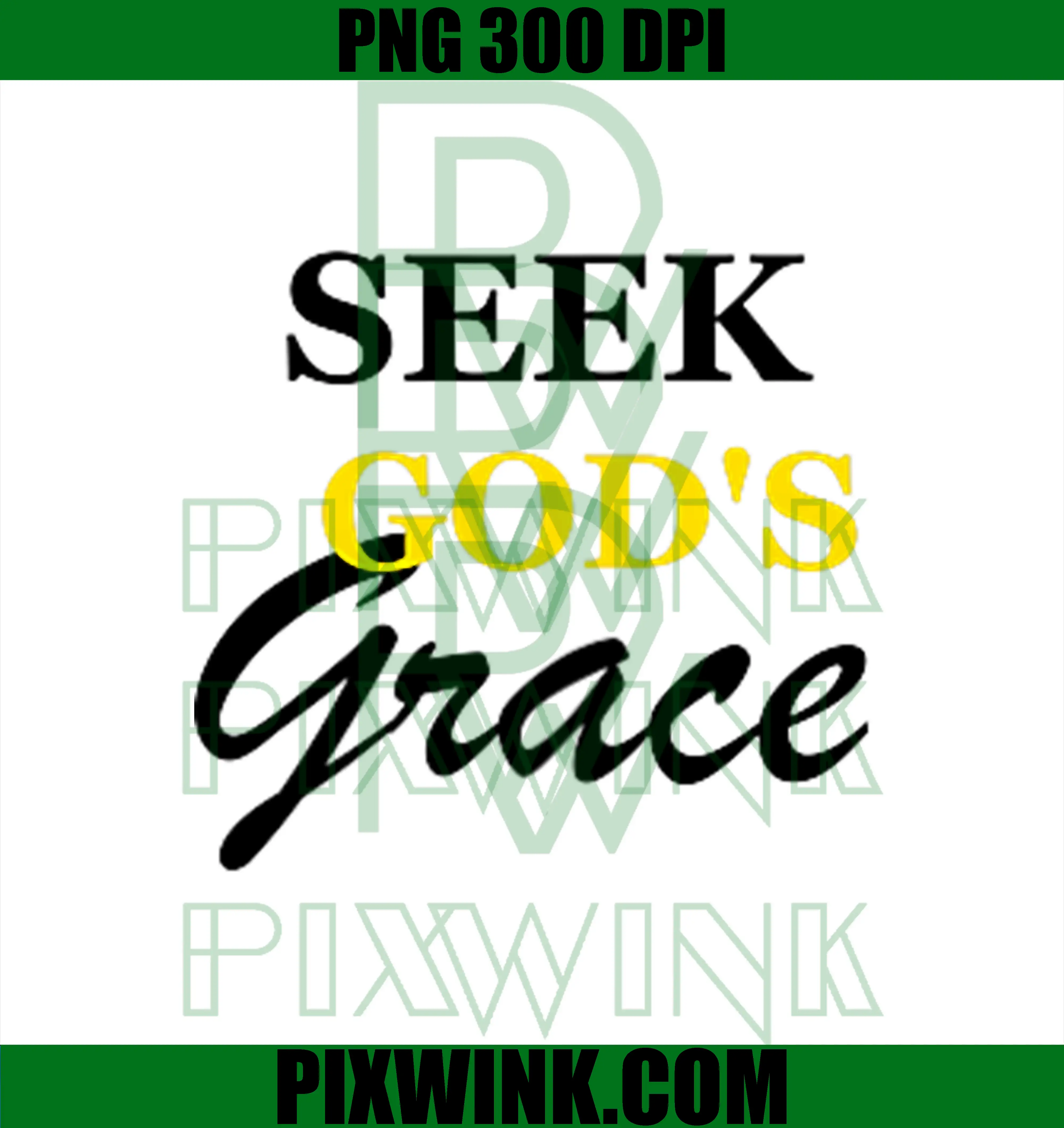 Seek God's Grace PNG, Jesus PNG