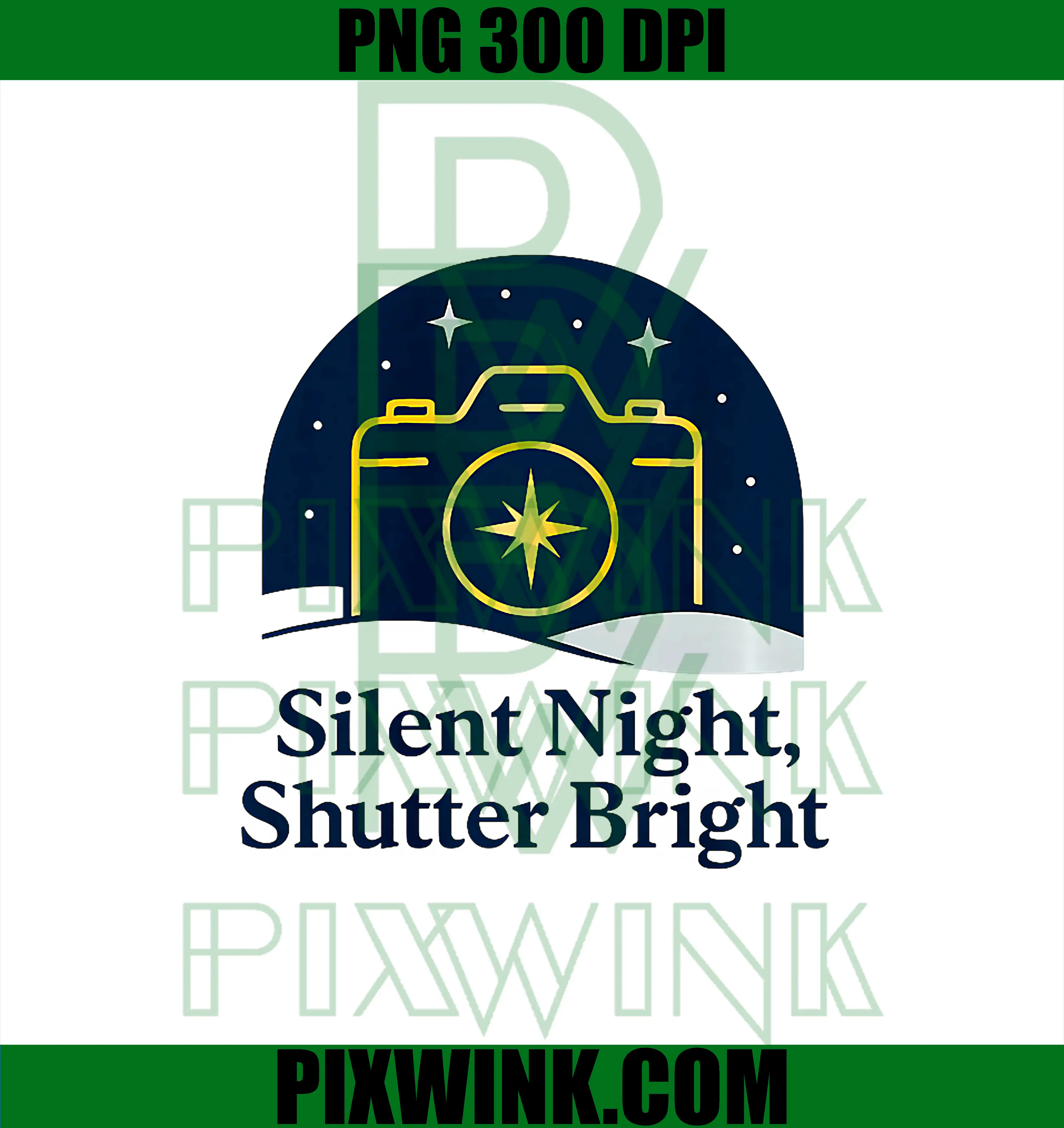 Silent Night Shutter Bright PNG, Photographer Camera Christmas PNG