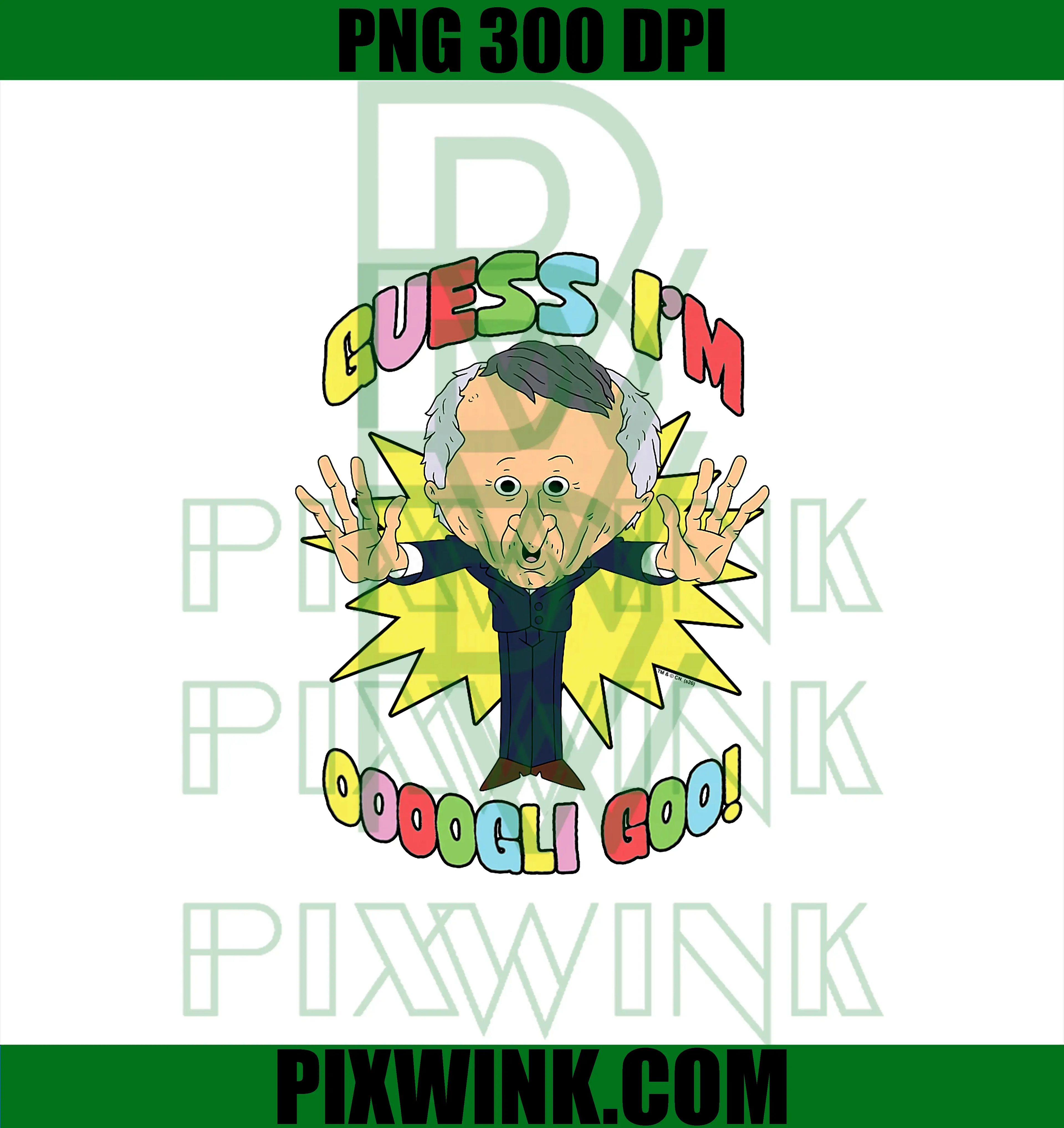 Guess I'm Ooogli Goo PNG, Smiling Friends Mr. Boss, Funny Cartoon PNG
