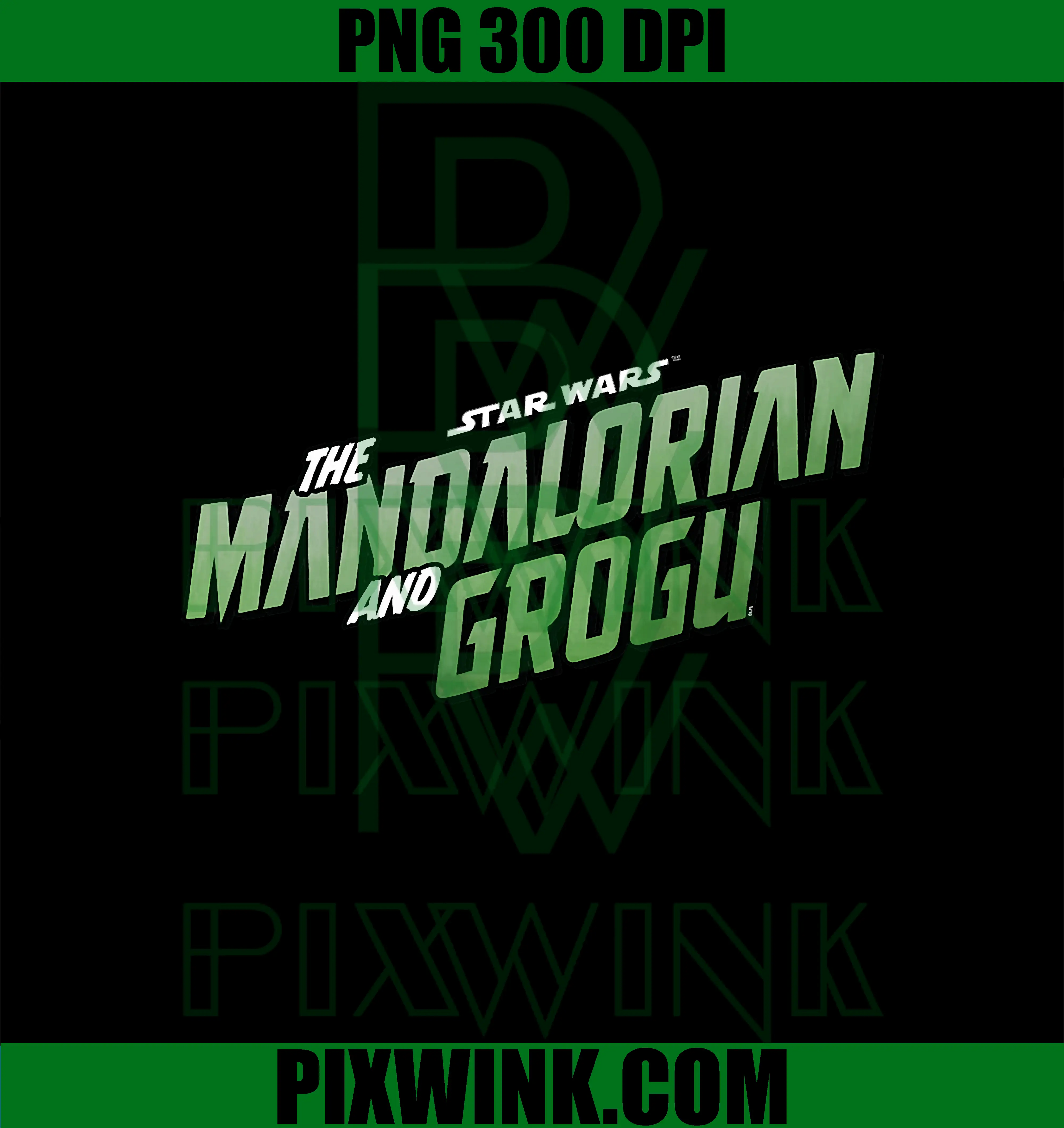 Star Wars The Mandalorian and Grogu PNG, Official Movie Logo PNG
