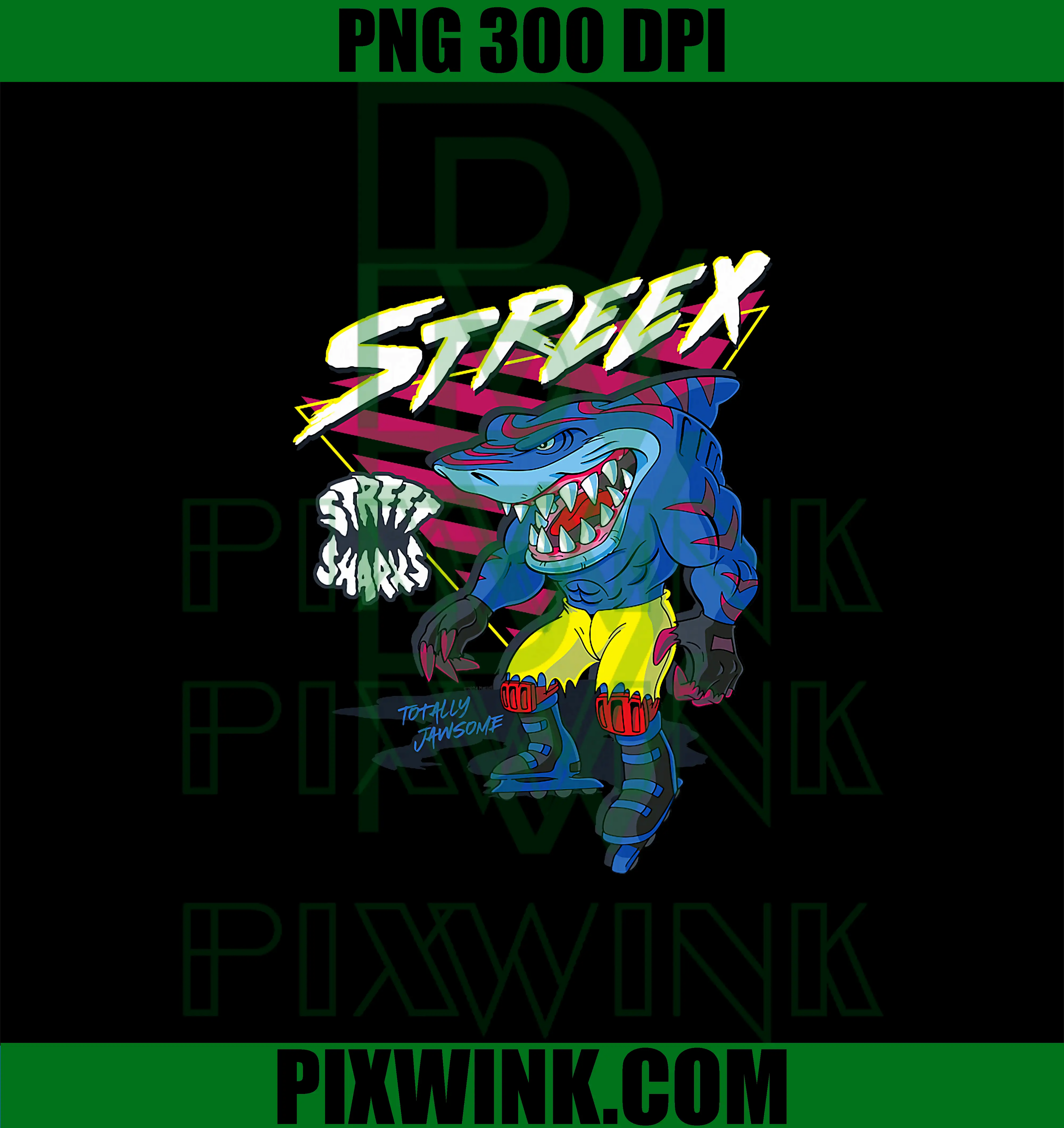 Street Sharks PNG, Streex PNG