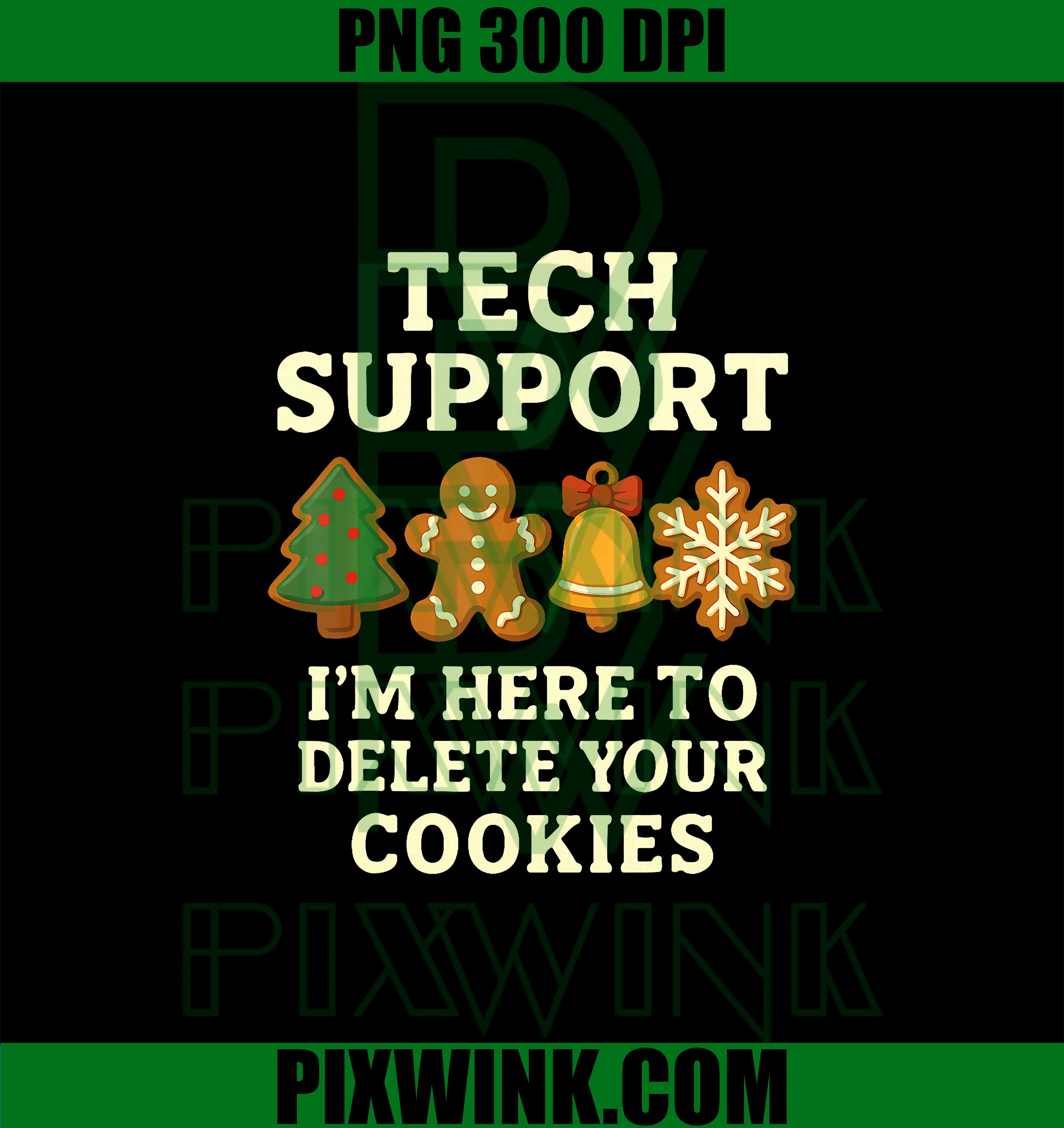 Here to Delete Cookies PNG, Funny Christmas PNG