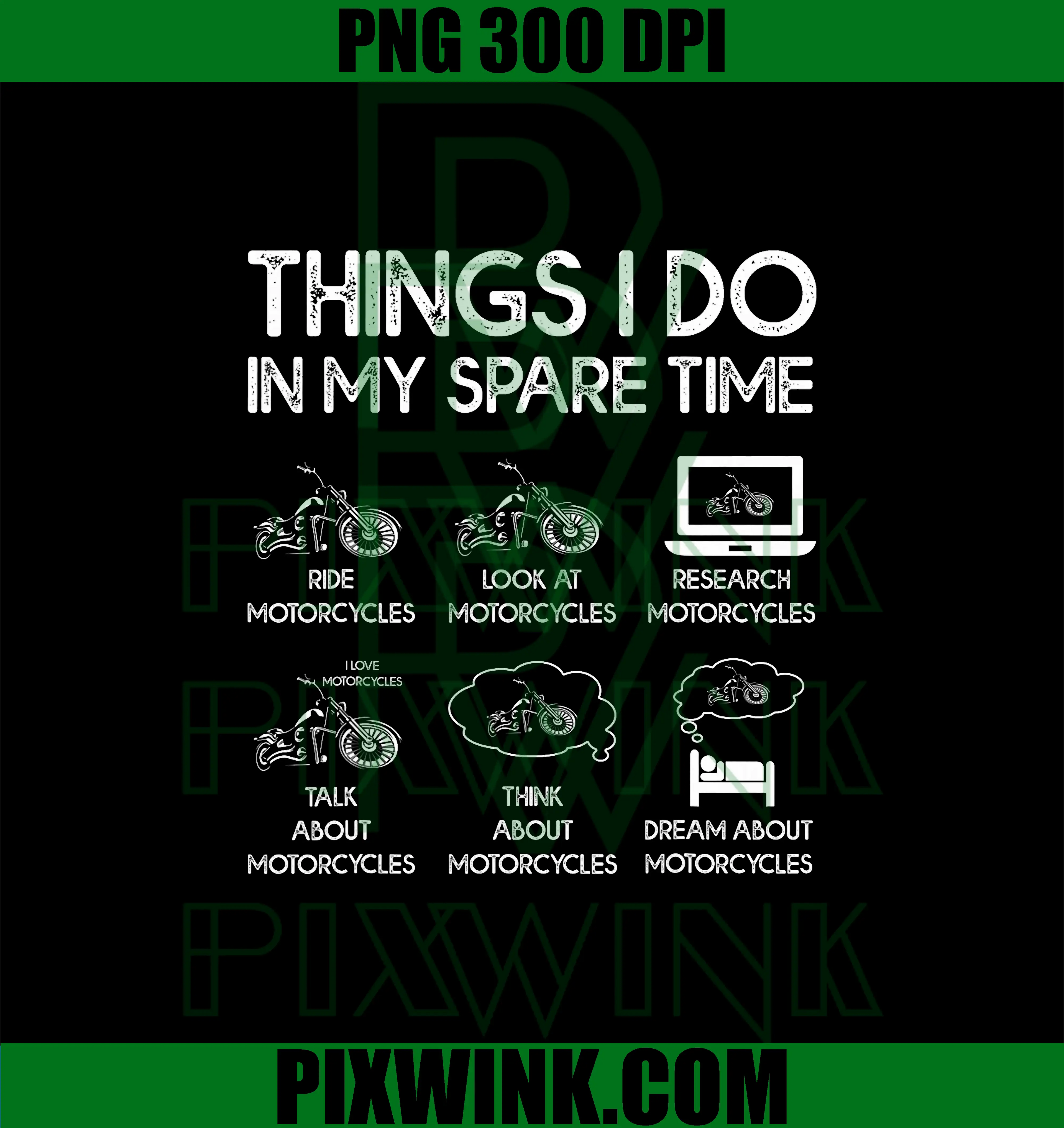 Things I Do in My Spare Time PNG, Motorcycle Rider PNG