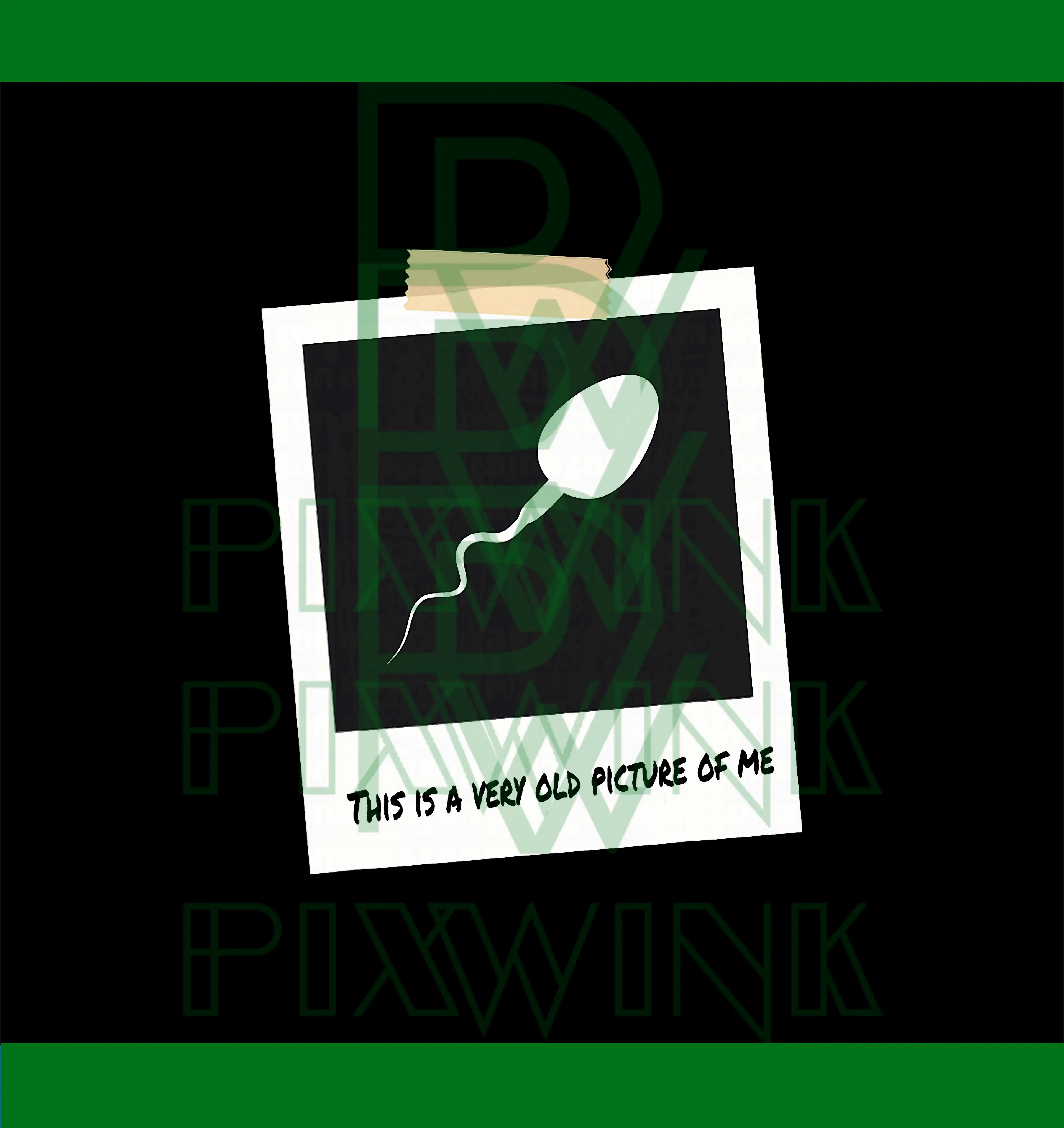 This is A Very Old Picture of Me PNG, Funny Sperm Birthday PNG