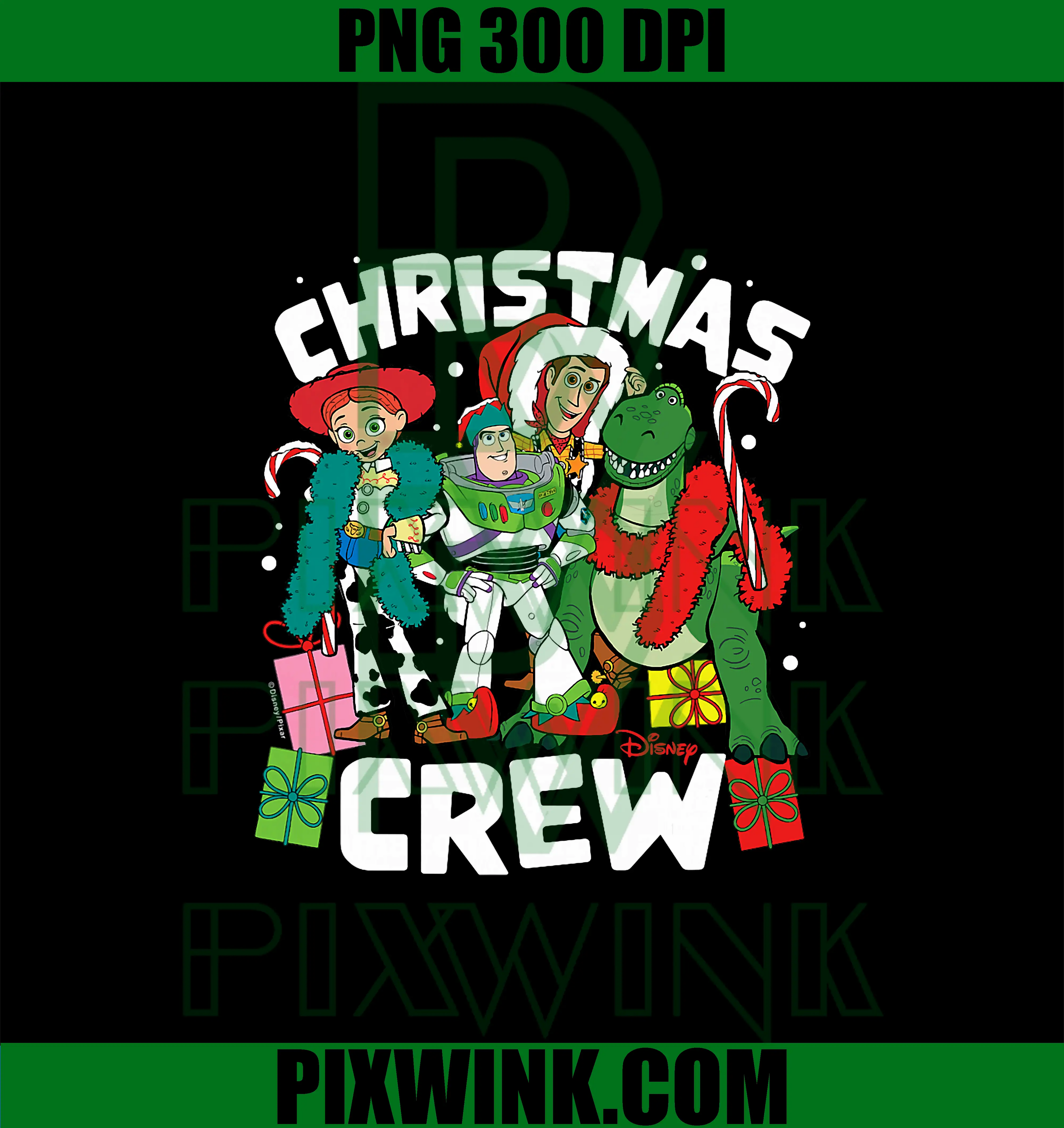 Toy Story 4 PNG, Christmas Crew PNG