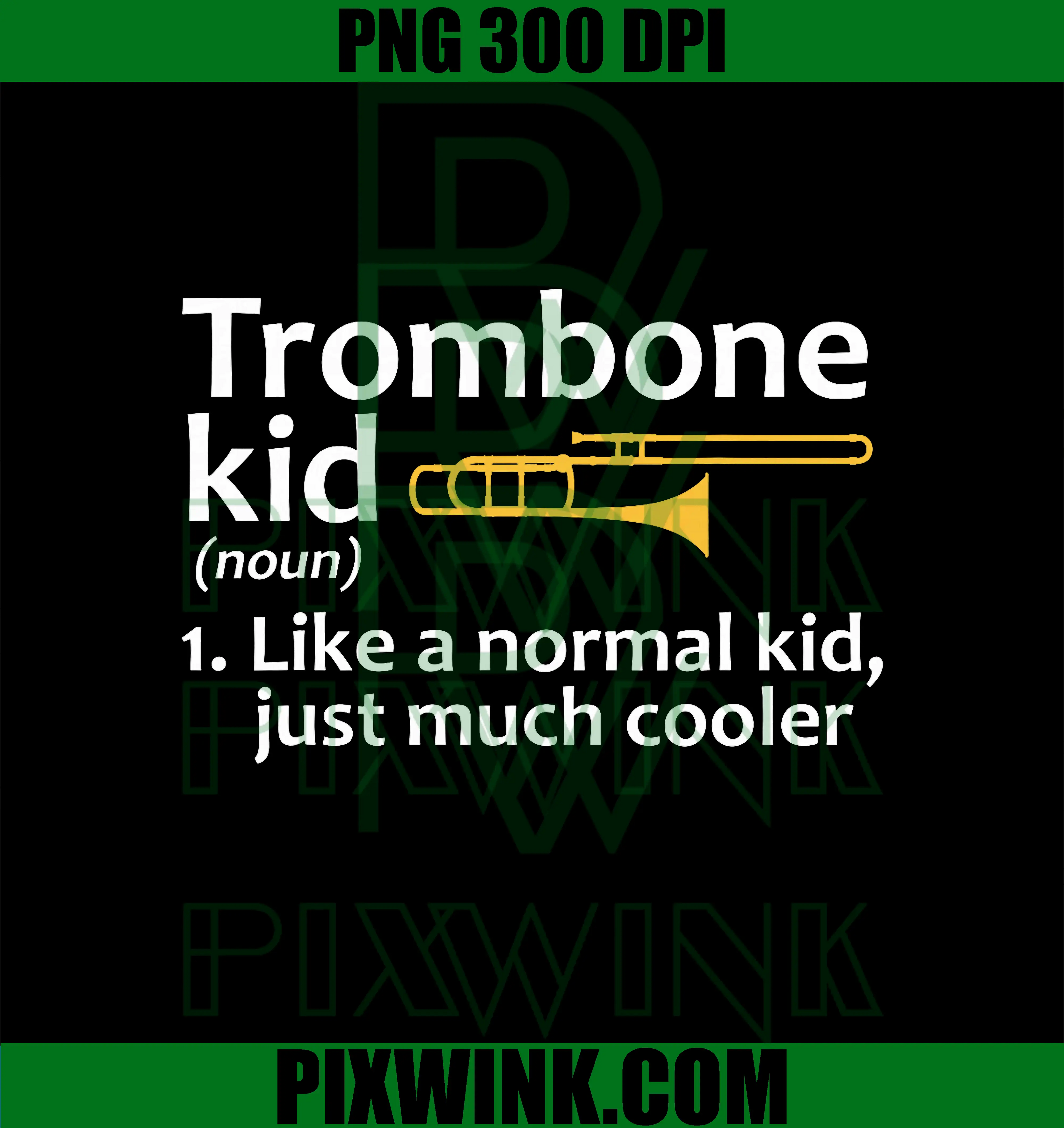 Trombone Art PNG, Instrument Trombone Player PNG