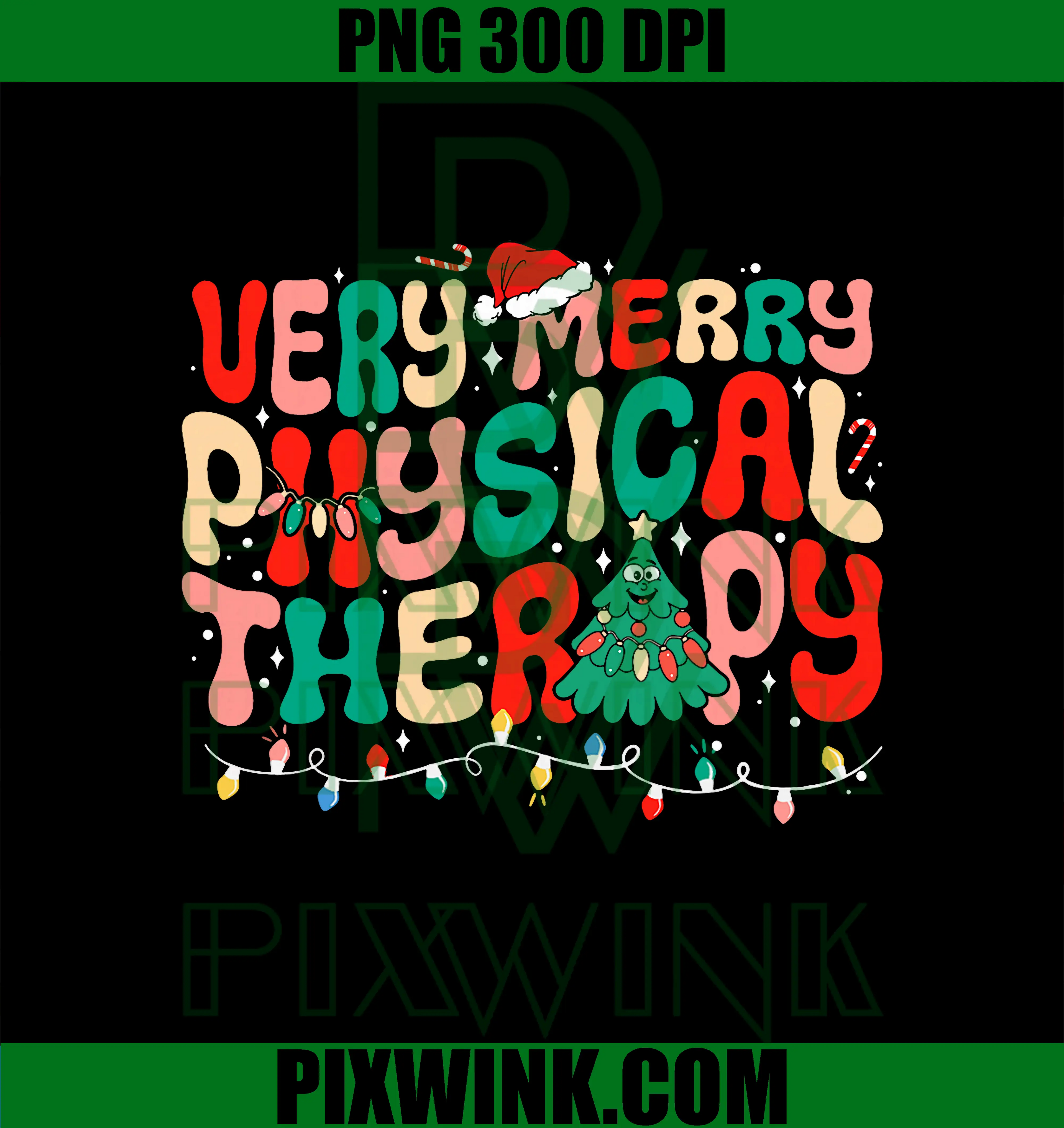 Very Merry Physical PNG, Therapy Christmas PNG