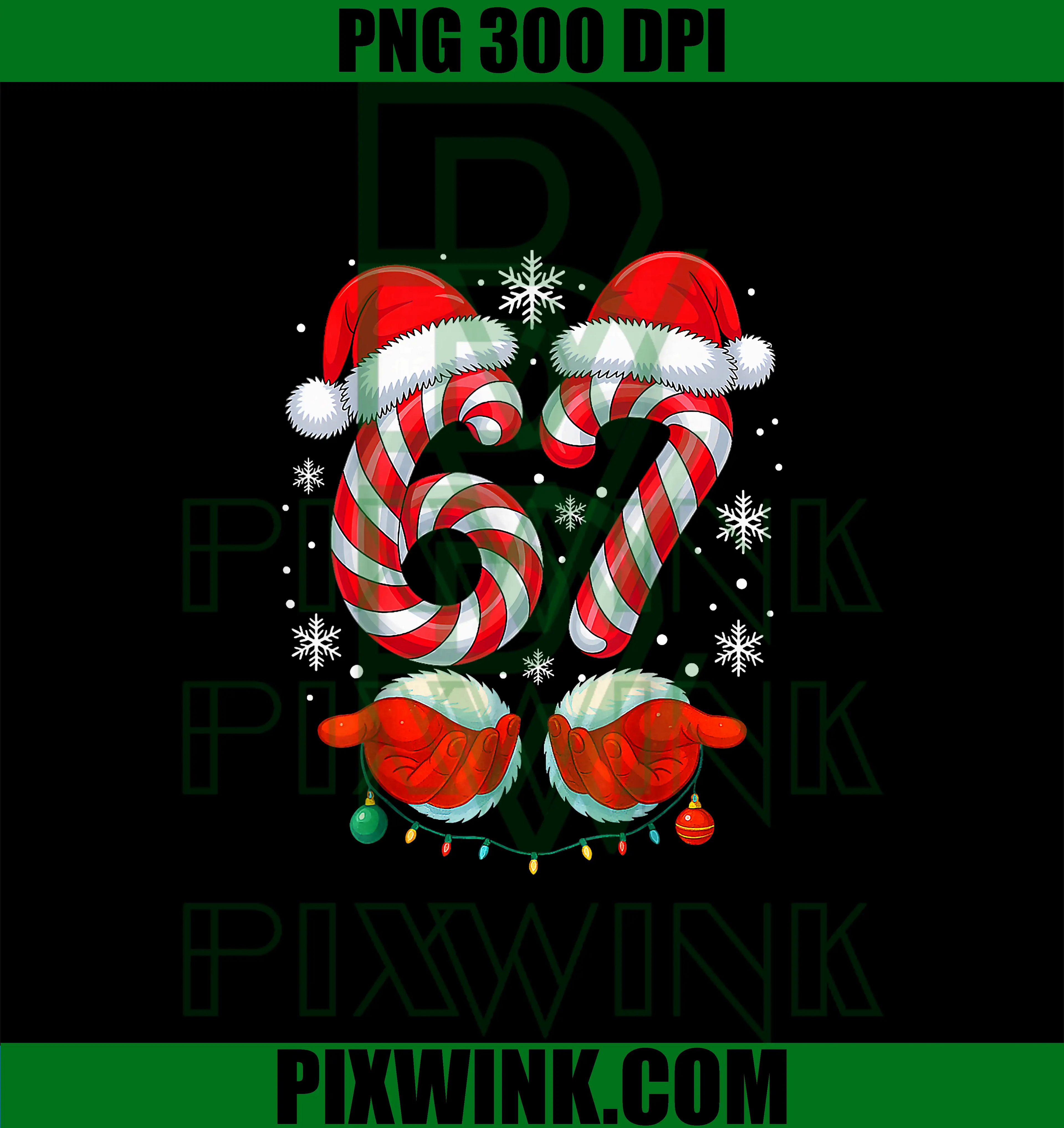 Viral 67 Candy Canes PNG, Santa Holiday PNG