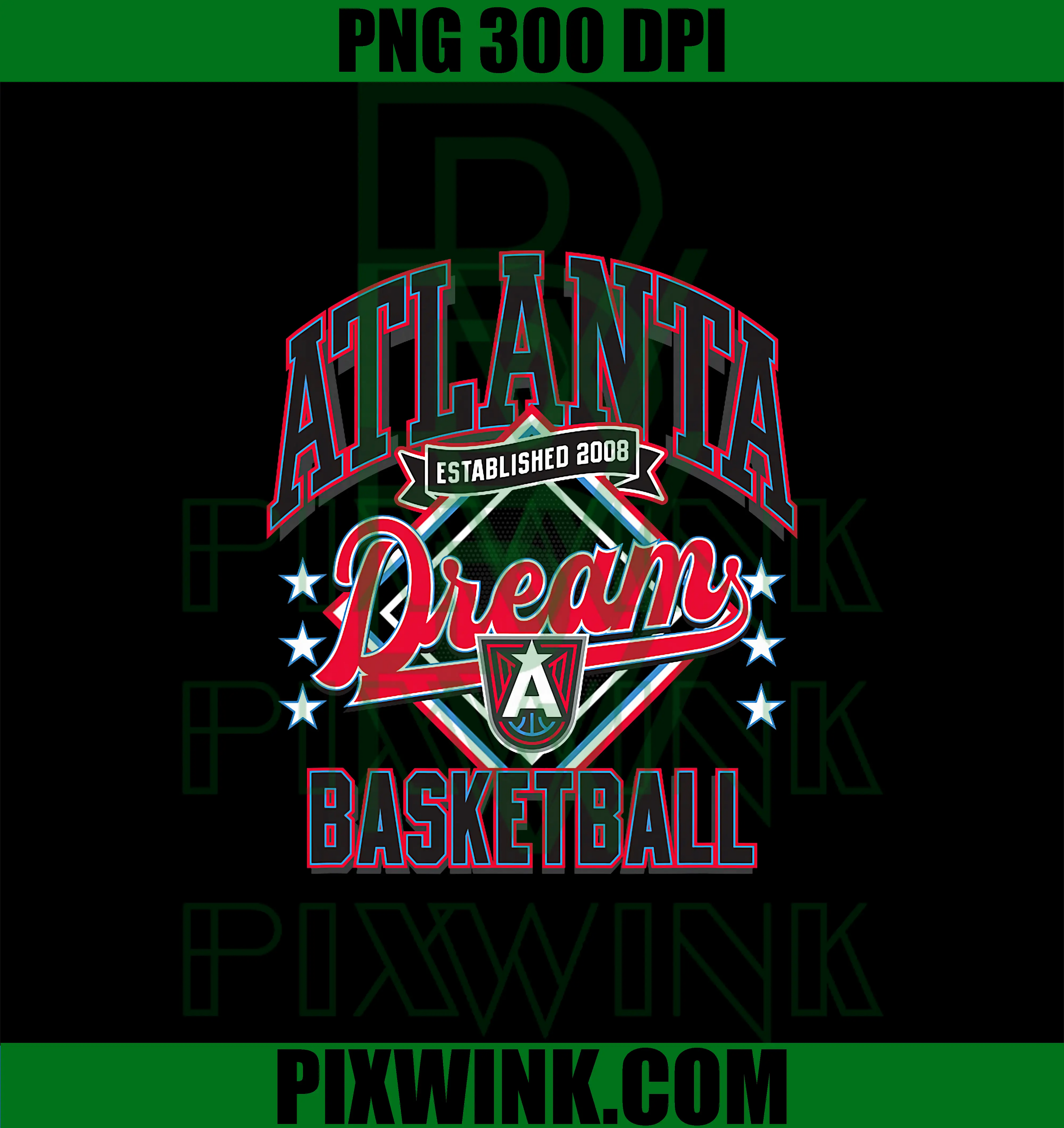 Atlanta Dream Haltime Show PNG, WNBA Official PNG