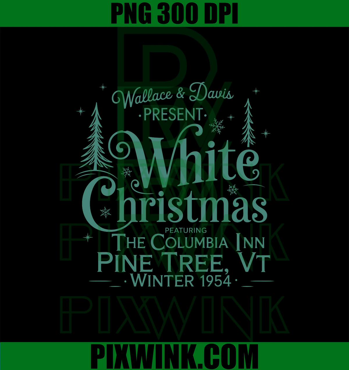 Wallace Davis White Christmas PNG, Xmas Holiday PNG