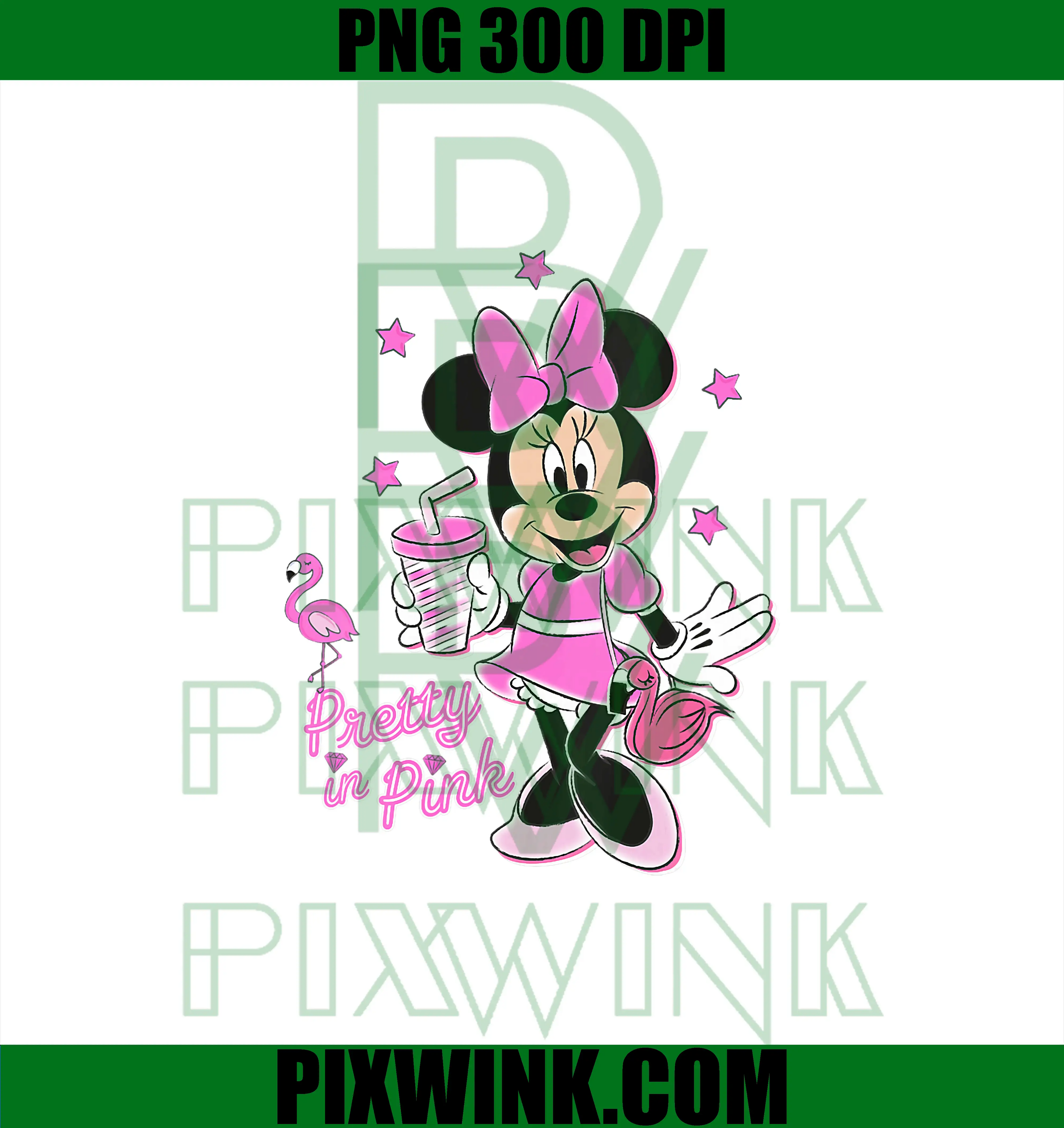 Pretty in Pink PNG, Disney Minnie Mouse PNG