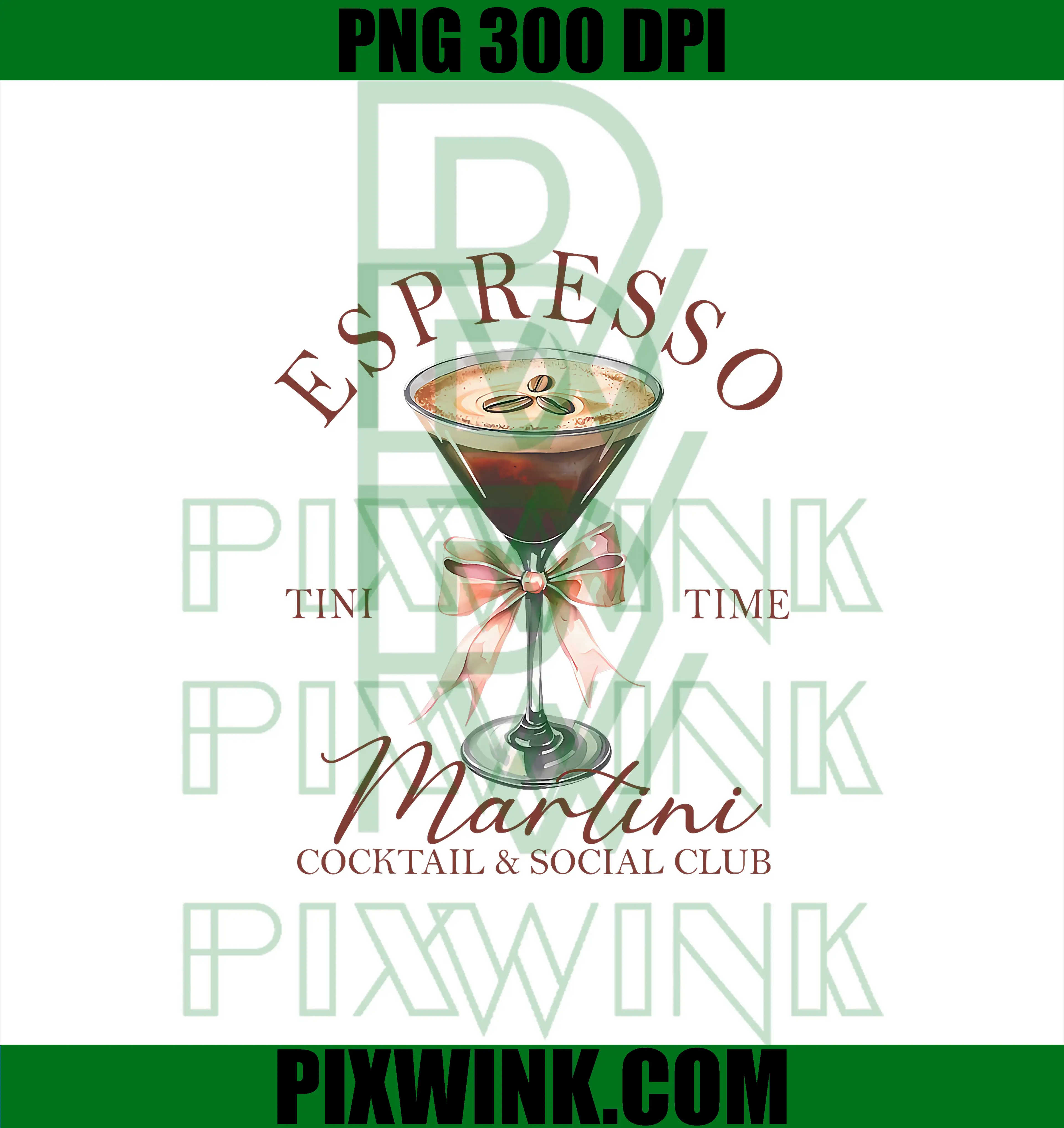 Espresso Martini Social Club PNG, Drinking Cocktail PNG