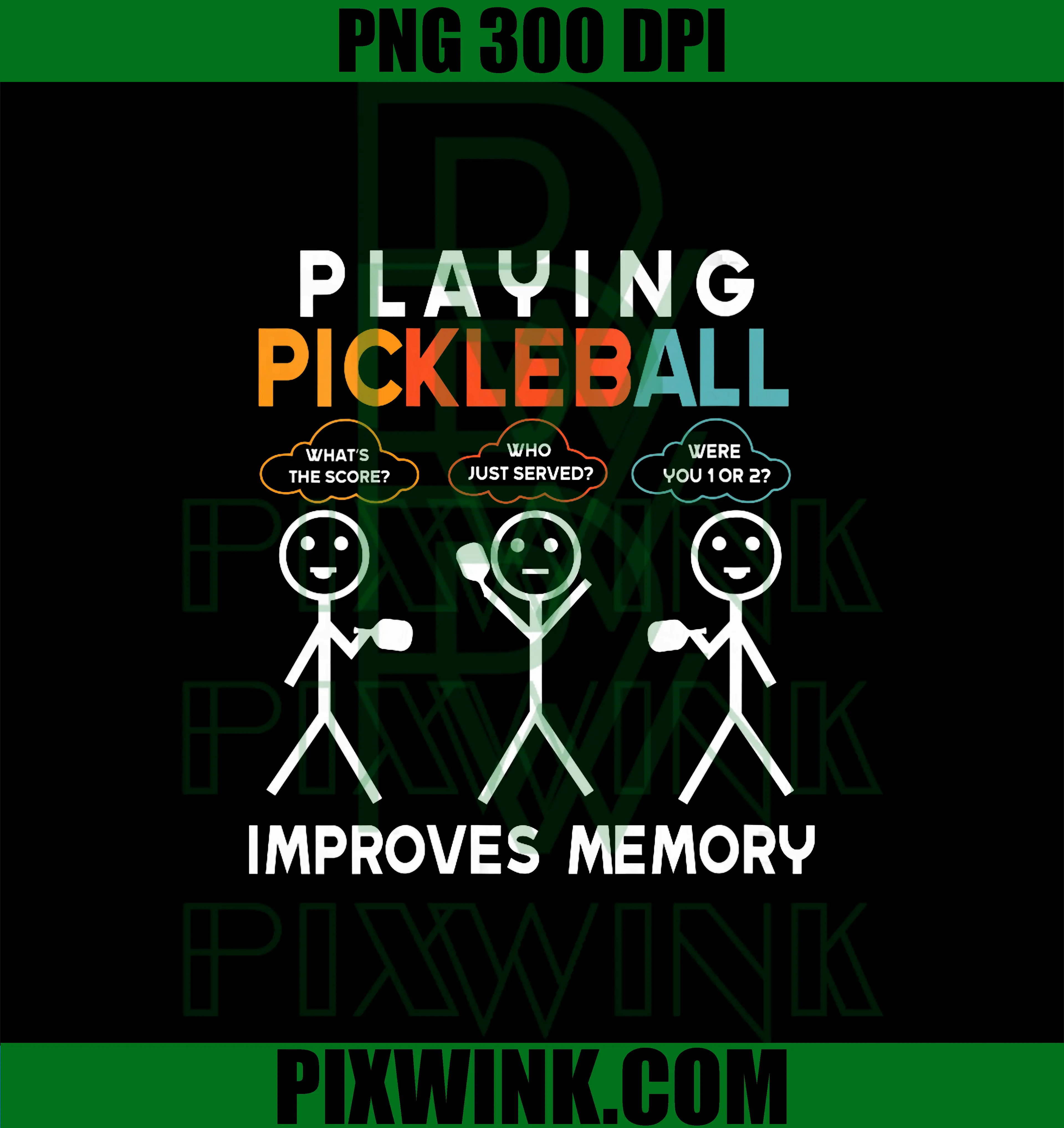 Playing Pickleball Improves Memory PNG, Pickleball Player PNG