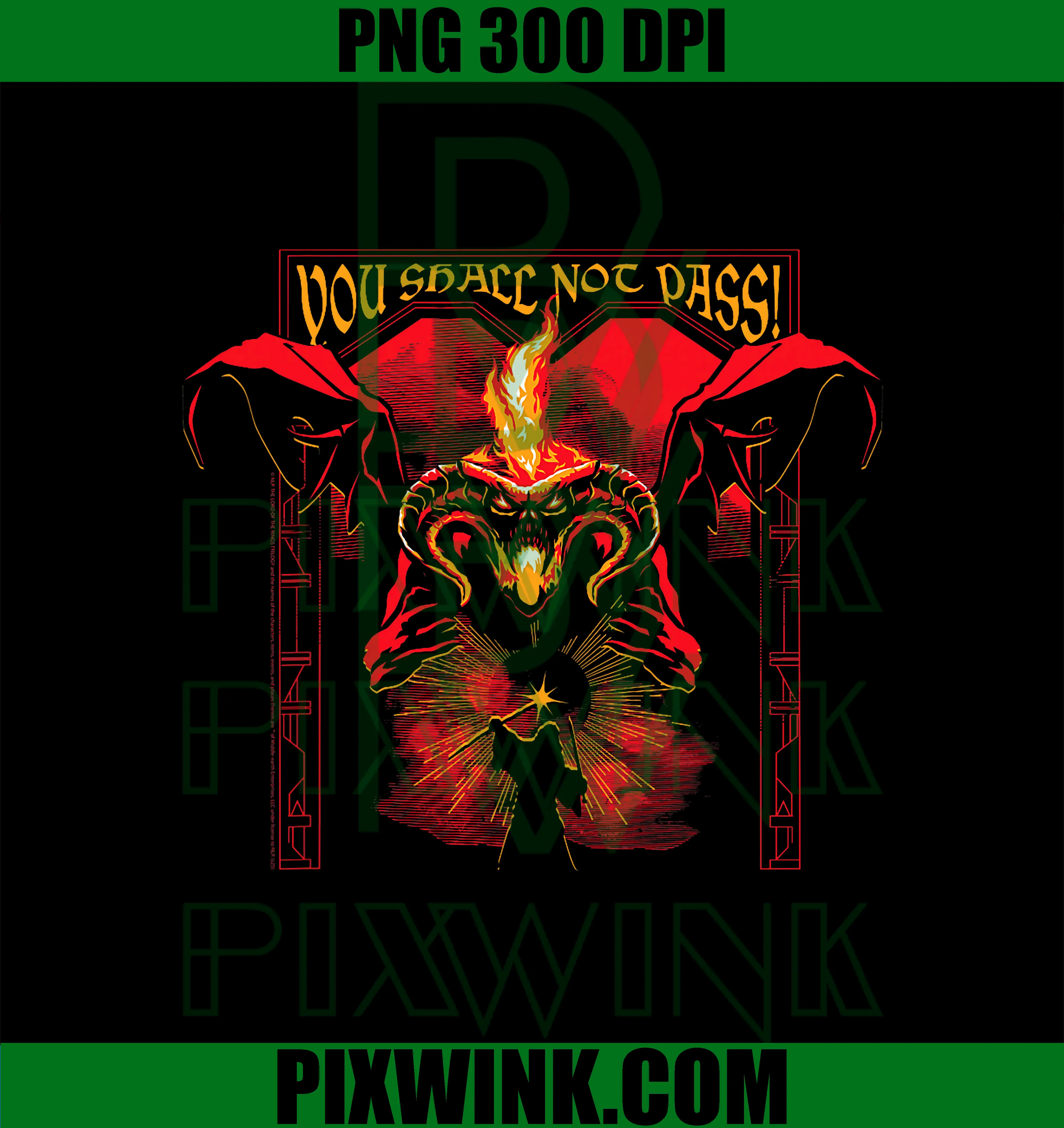 You Shall Not Pass PNG, Fantasy Wizard Art THE LORD OF THE RINGS PNG