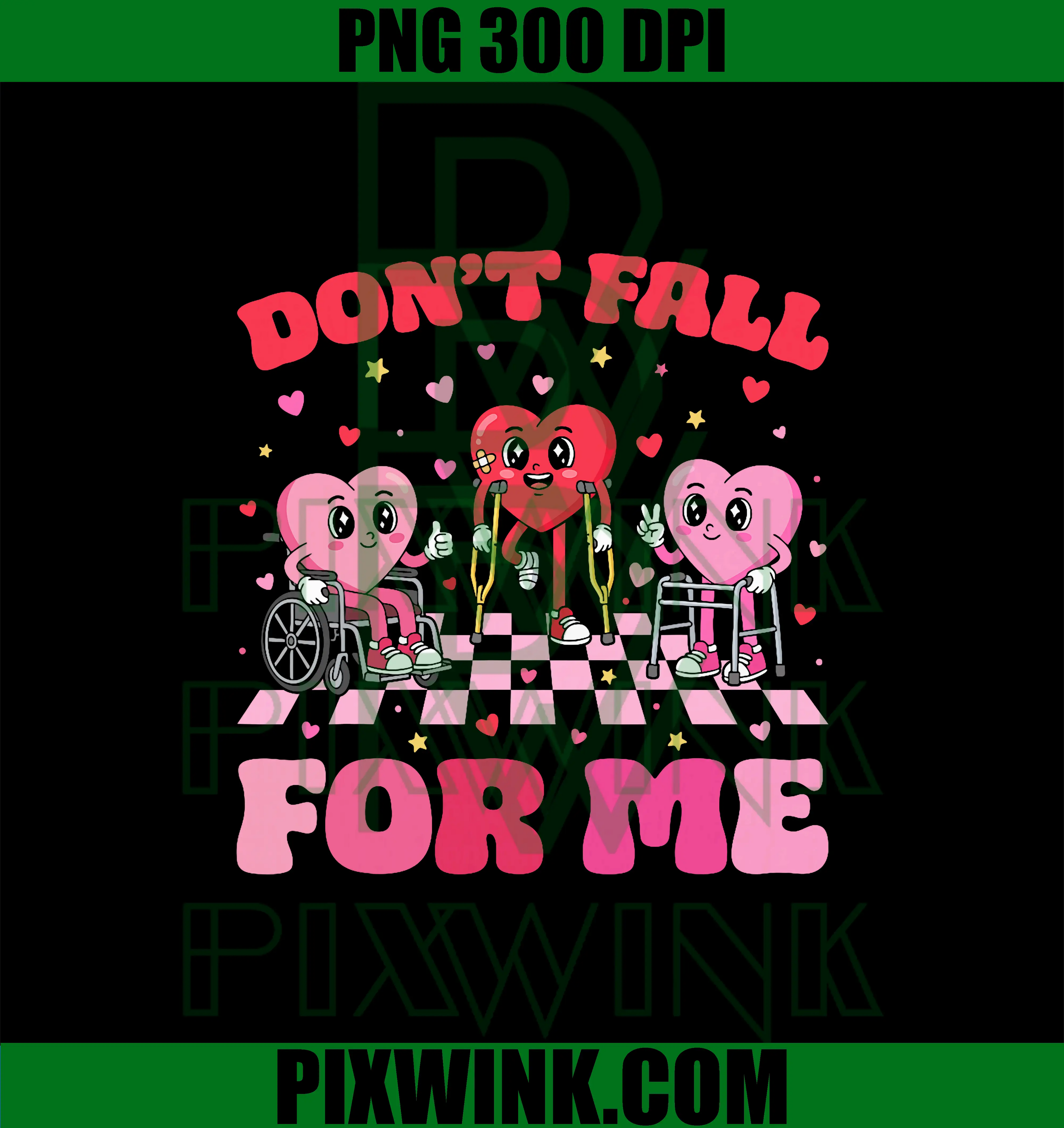 Dont Fall For Me Valentine PNG, Physical Therapy Heart PNG