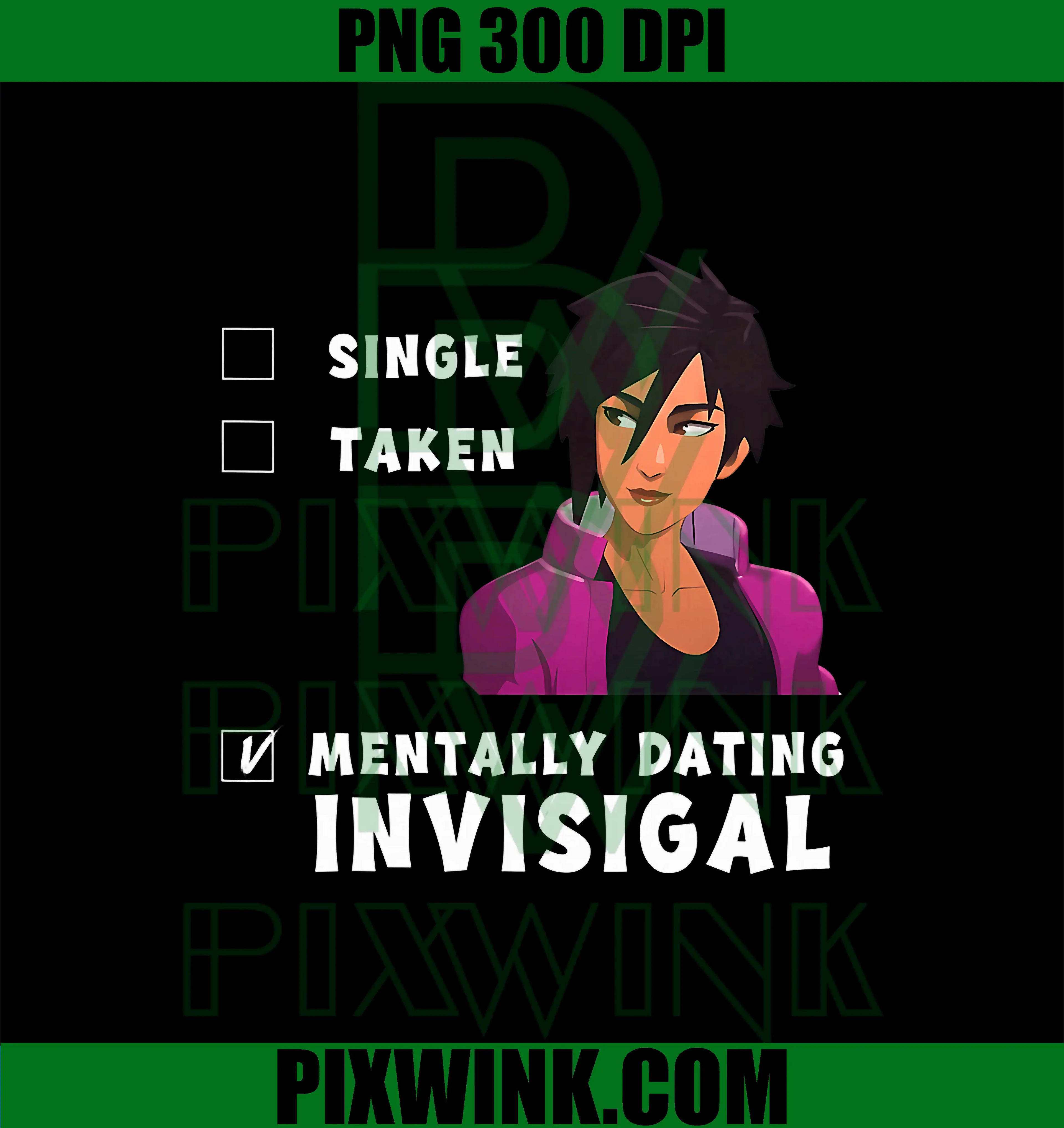 Mentally Dating Invisigal PNG, Dispatch Video Game PNG